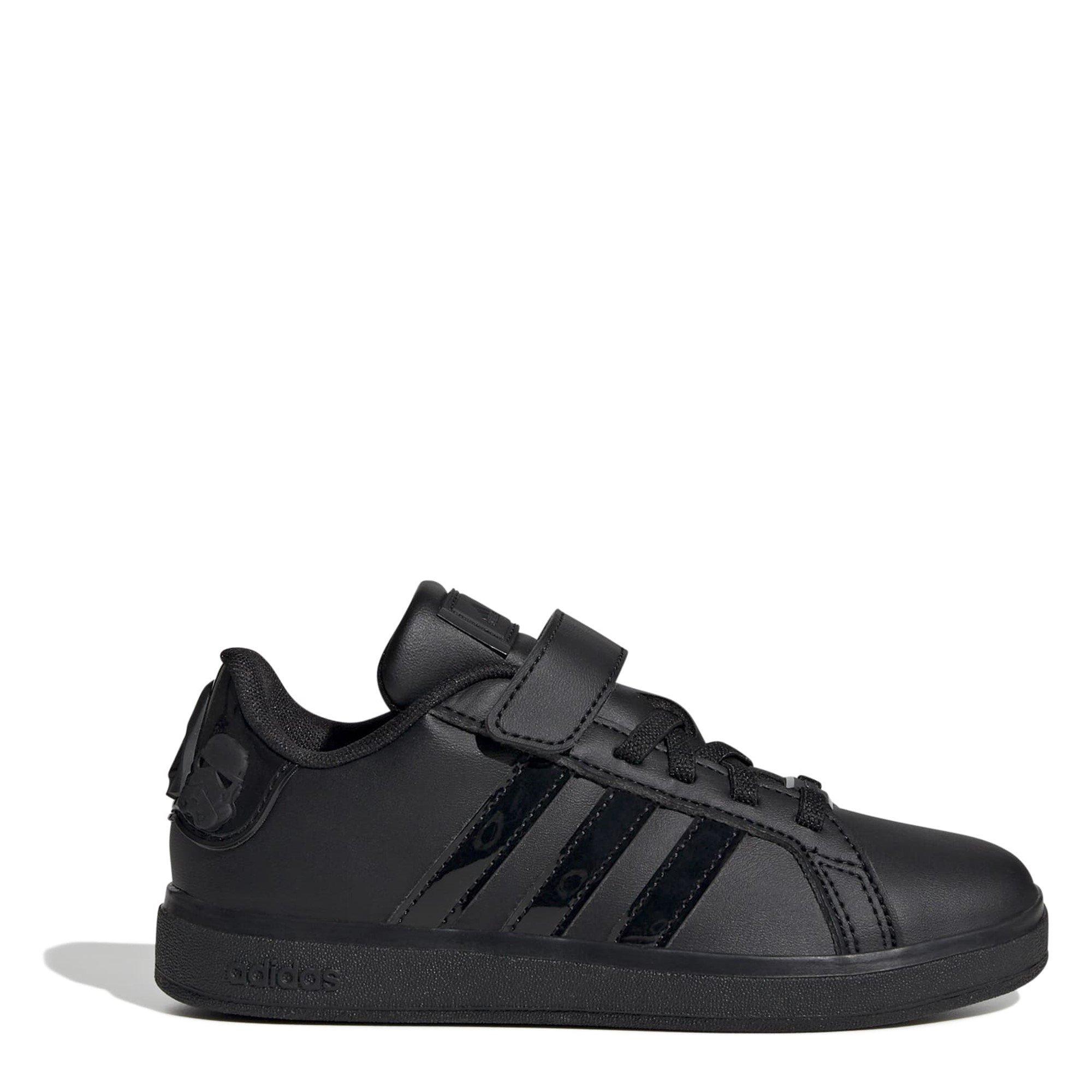 Core Black - adidas - Kids' Star Wars Grand Court Low-Top Trainers - 1