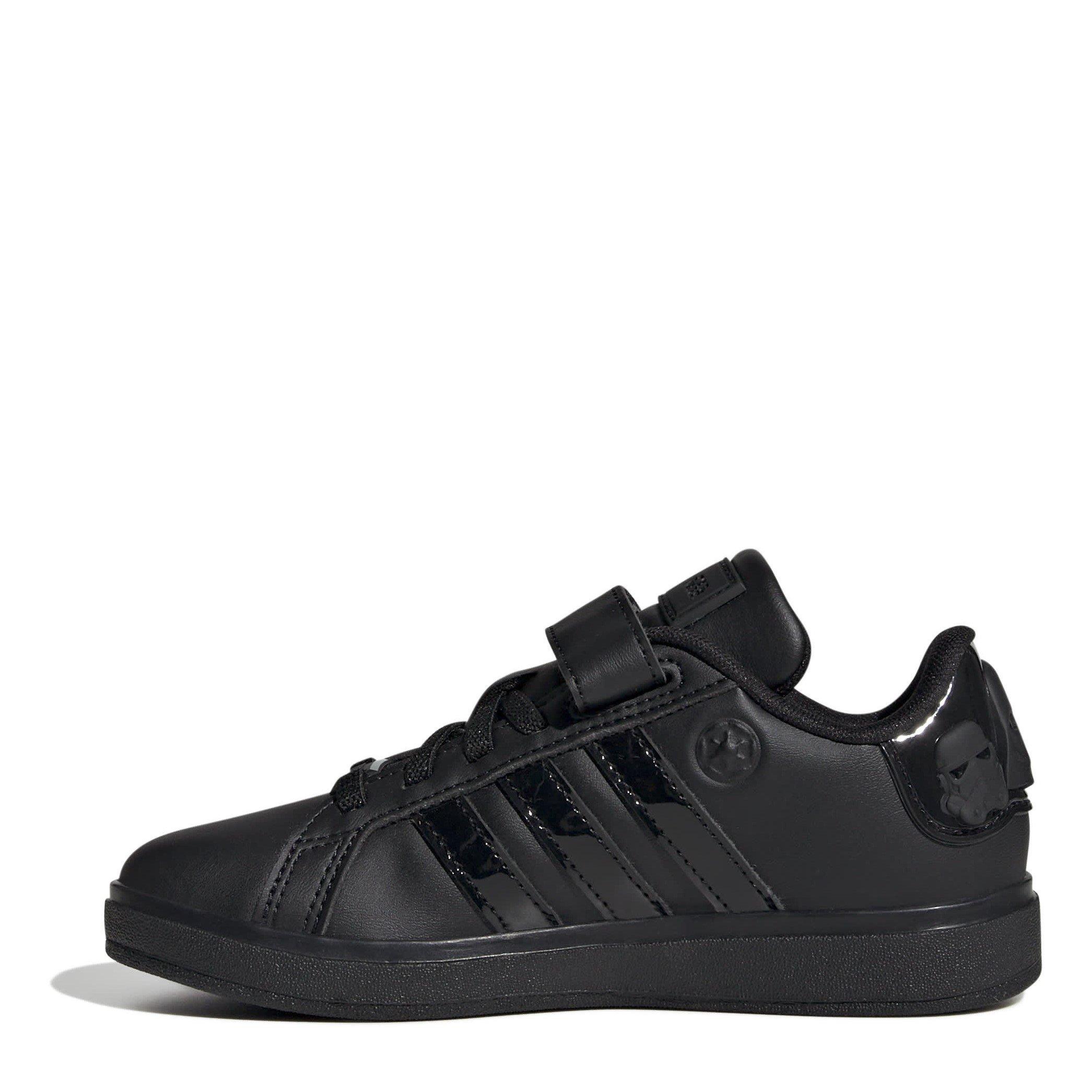 Core Black - adidas - Kids' Star Wars Grand Court Low-Top Trainers - 2
