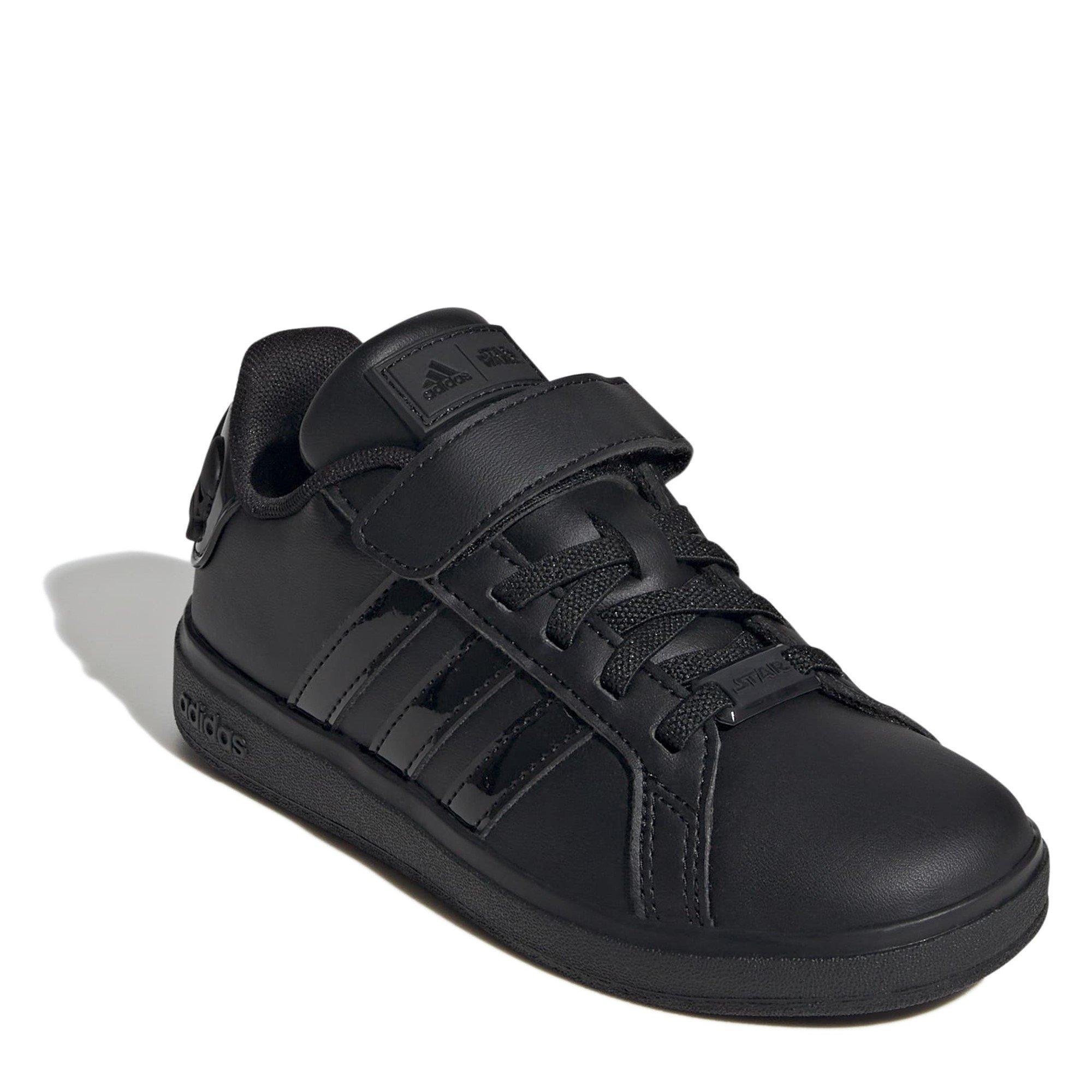Core Black - adidas - Kids' Star Wars Grand Court Low-Top Trainers - 3