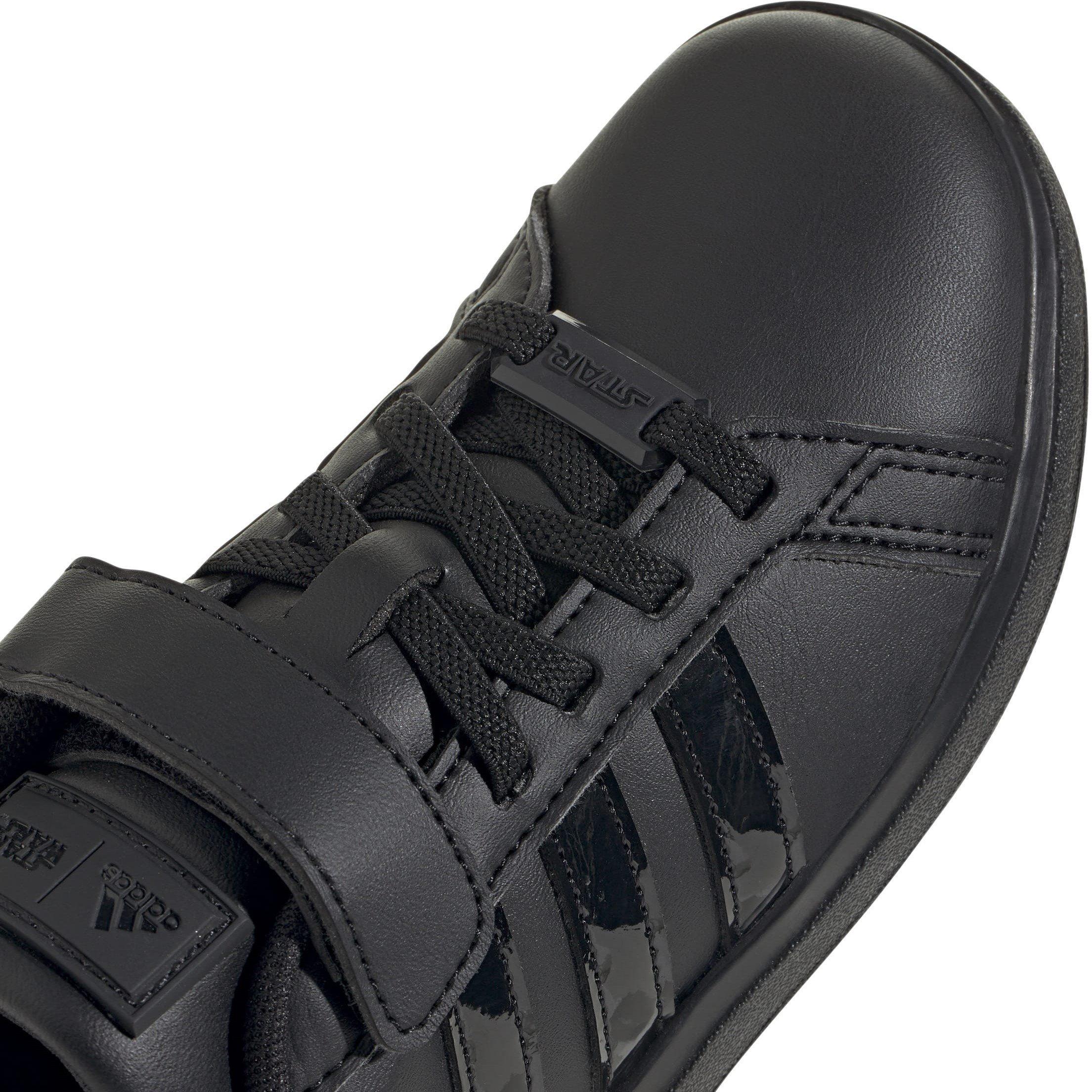 Core Black - adidas - Kids' Star Wars Grand Court Low-Top Trainers - 8