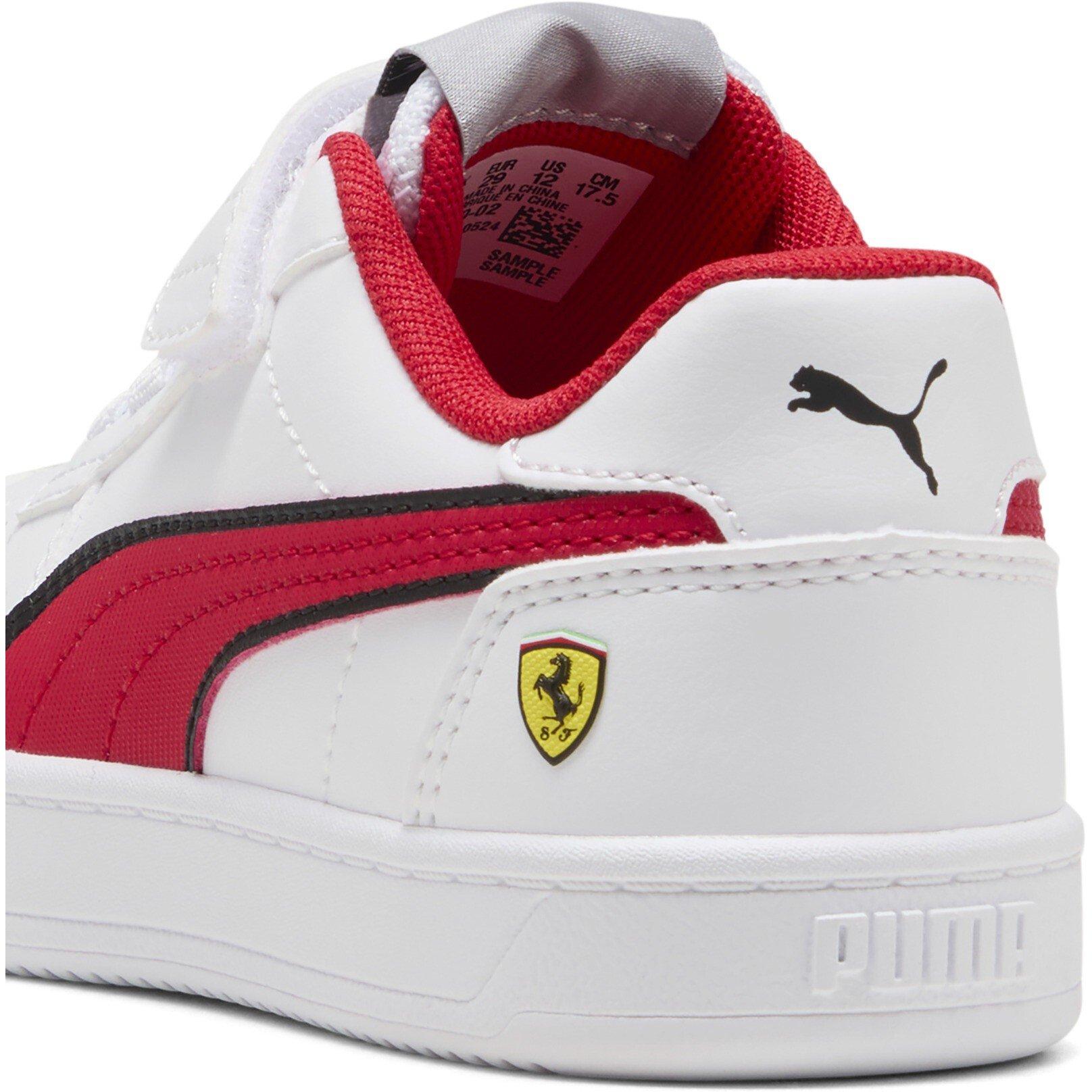 White-Rosso C - Puma - Unisex Kids' Ferrari Caven 2.0 Low-Top Trainers - 5