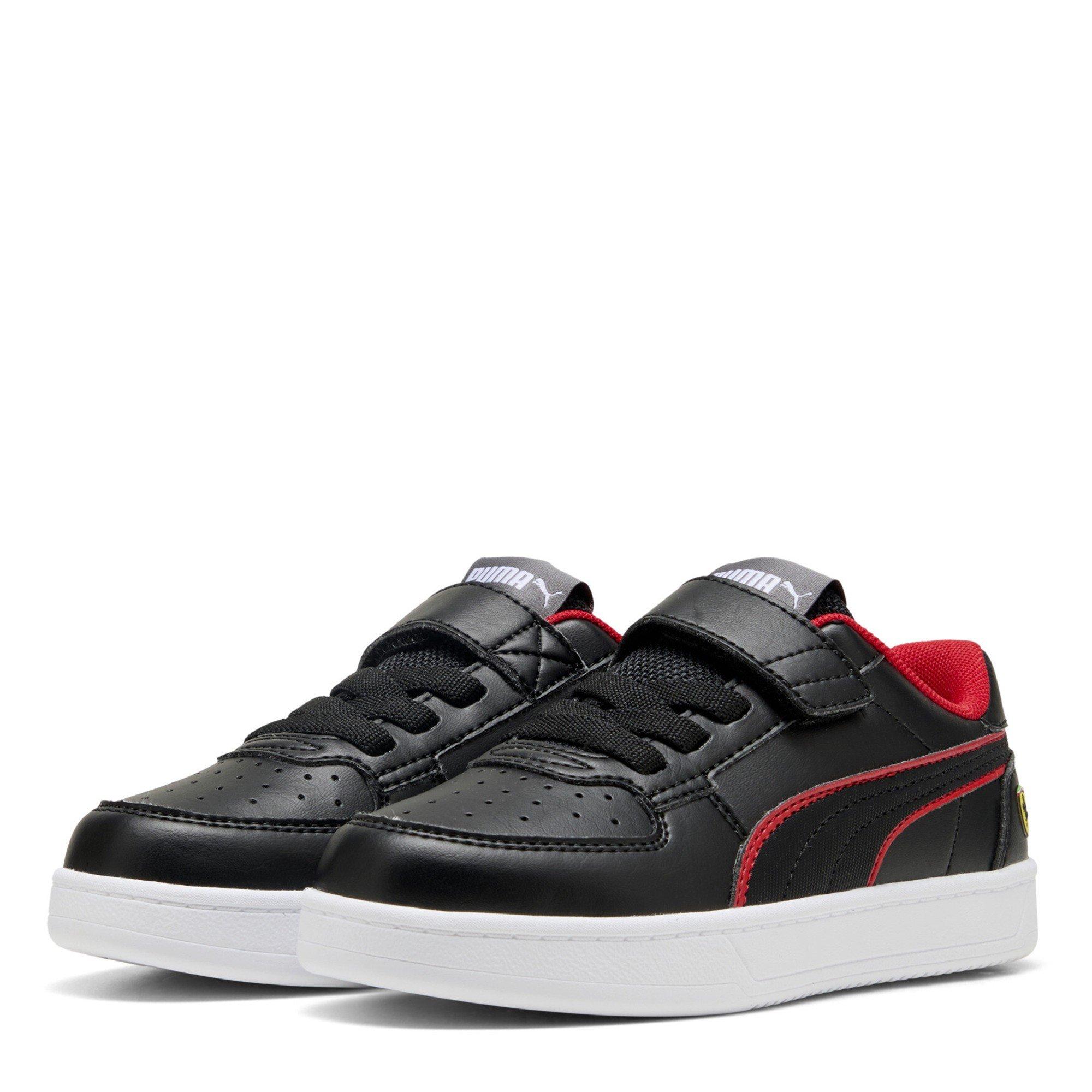 Black-Rosso C - Puma - Unisex Kids' Ferrari Caven 2.0 Low-Top Trainers - 1
