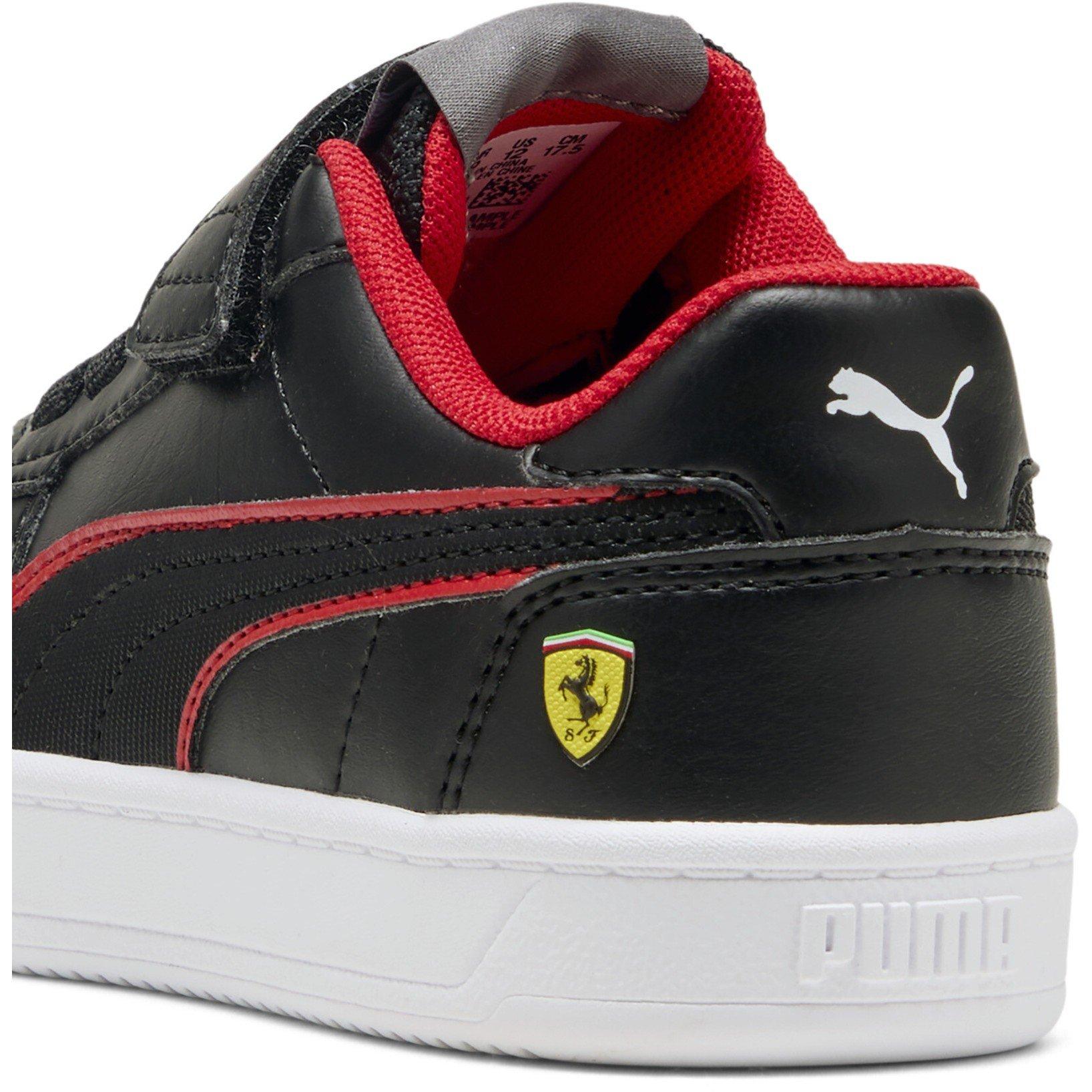 Black-Rosso C - Puma - Unisex Kids' Ferrari Caven 2.0 Low-Top Trainers - 5