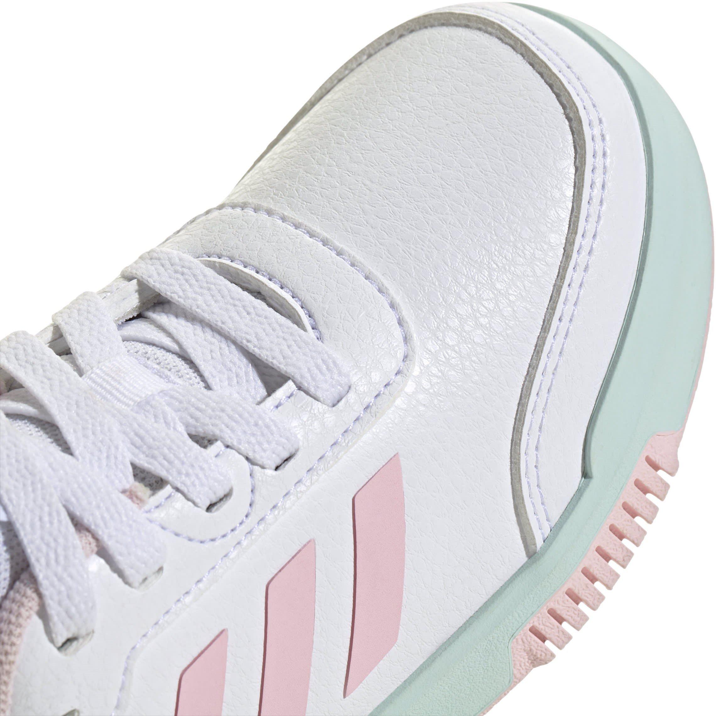 White/Pink/Aq - adidas - Tensaur Sport Low-Top Trainers - 8
