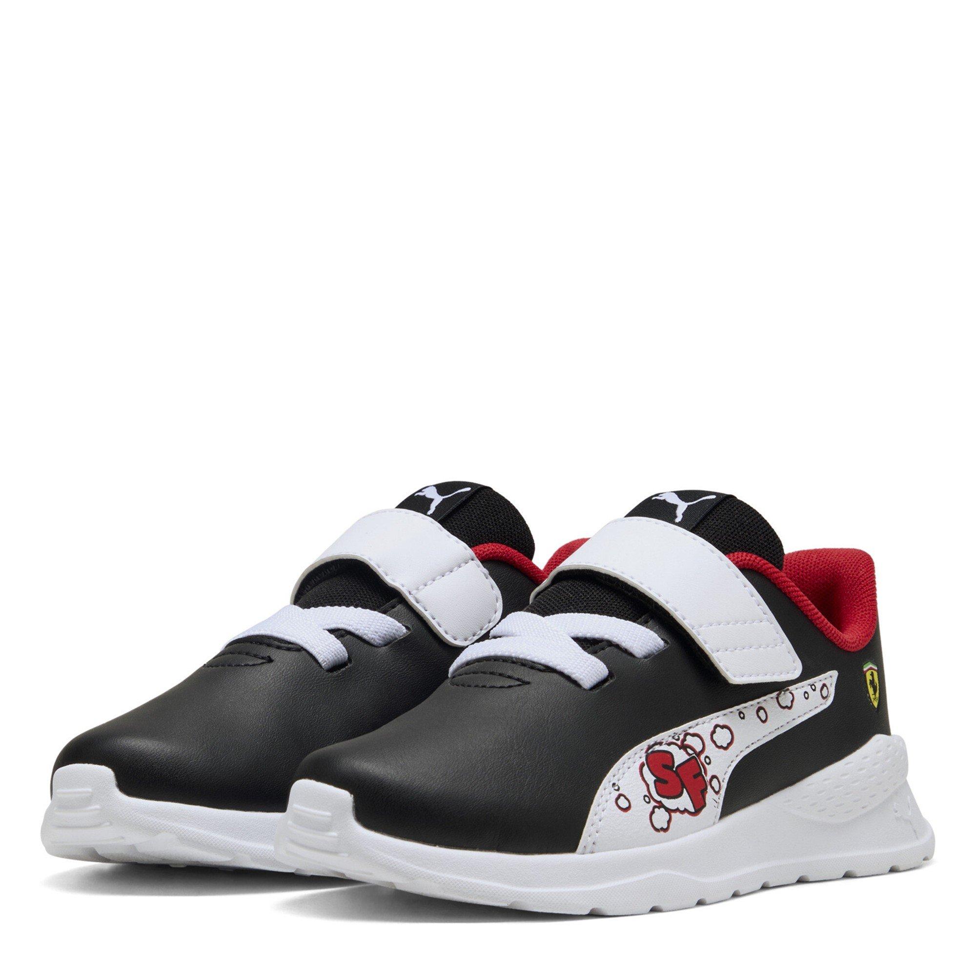 Puma  Kids ' Ferrari Anzarun Low-Top Trainers - Black Puma Black - C12 (30.5)