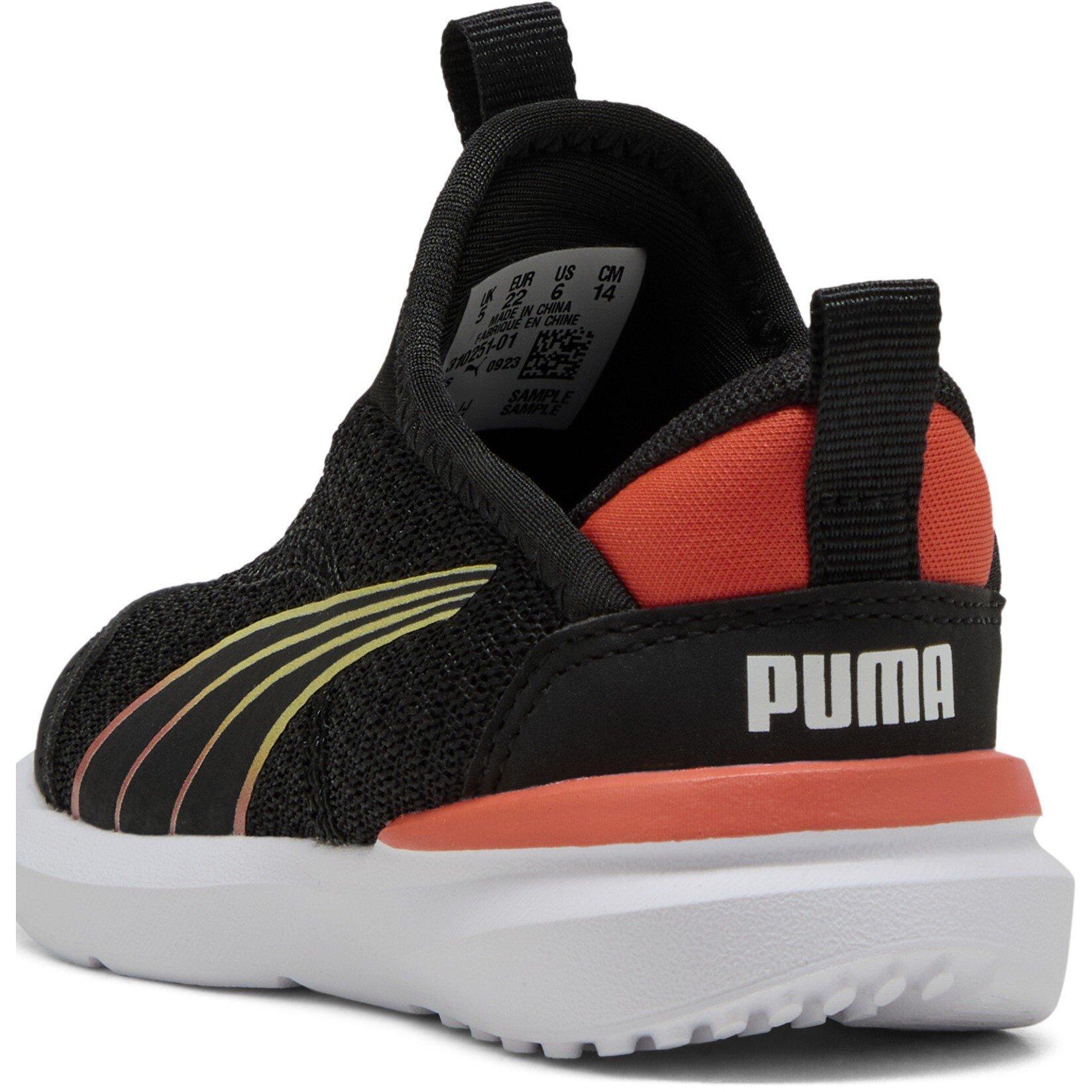 Black-Redmazing - Puma - Unisex Kids' Kruz Sliptech Casual Low-Top Trainers - 5