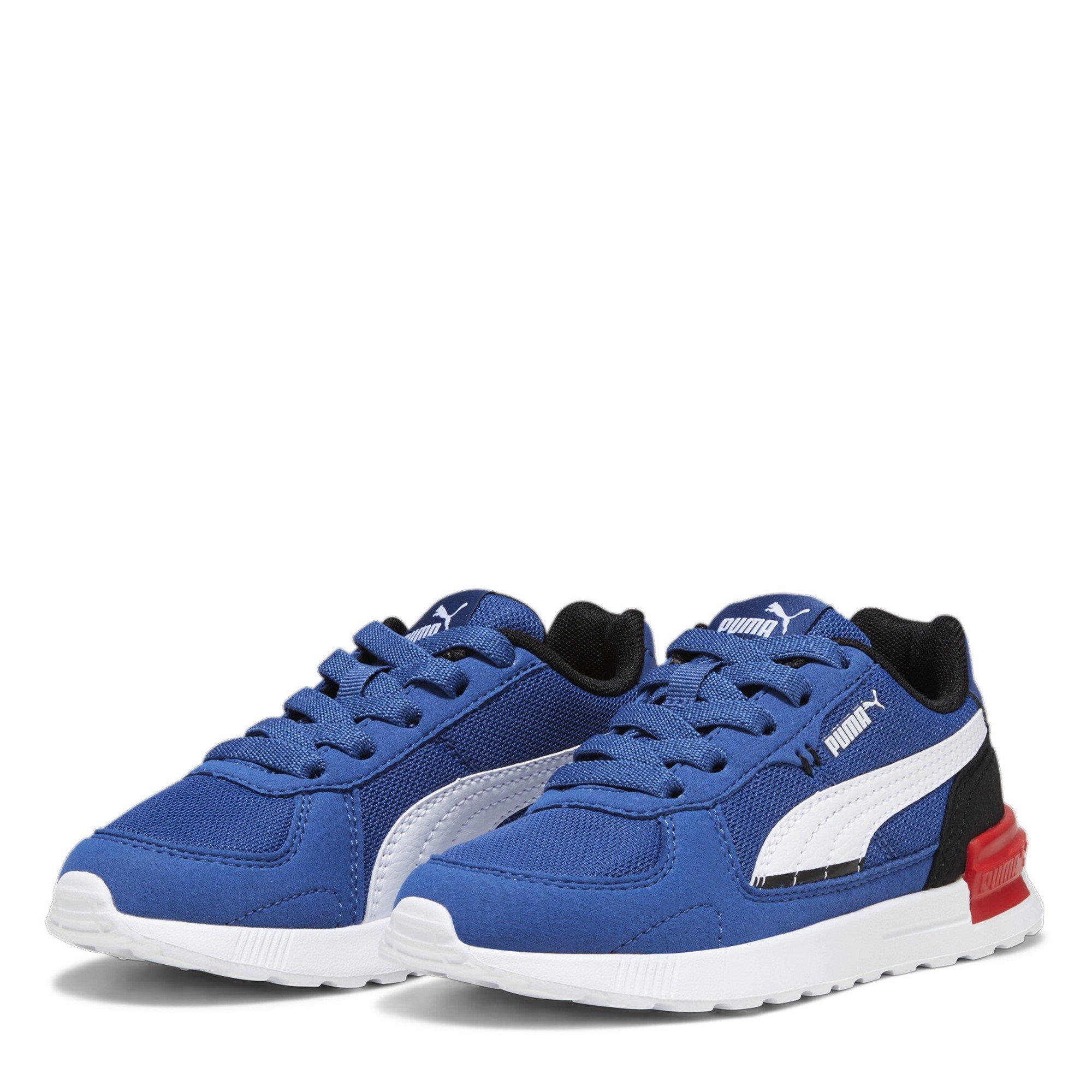 Blu/Blk/Wht - Puma - Kids' Graviton Low-Top Trainers - 1