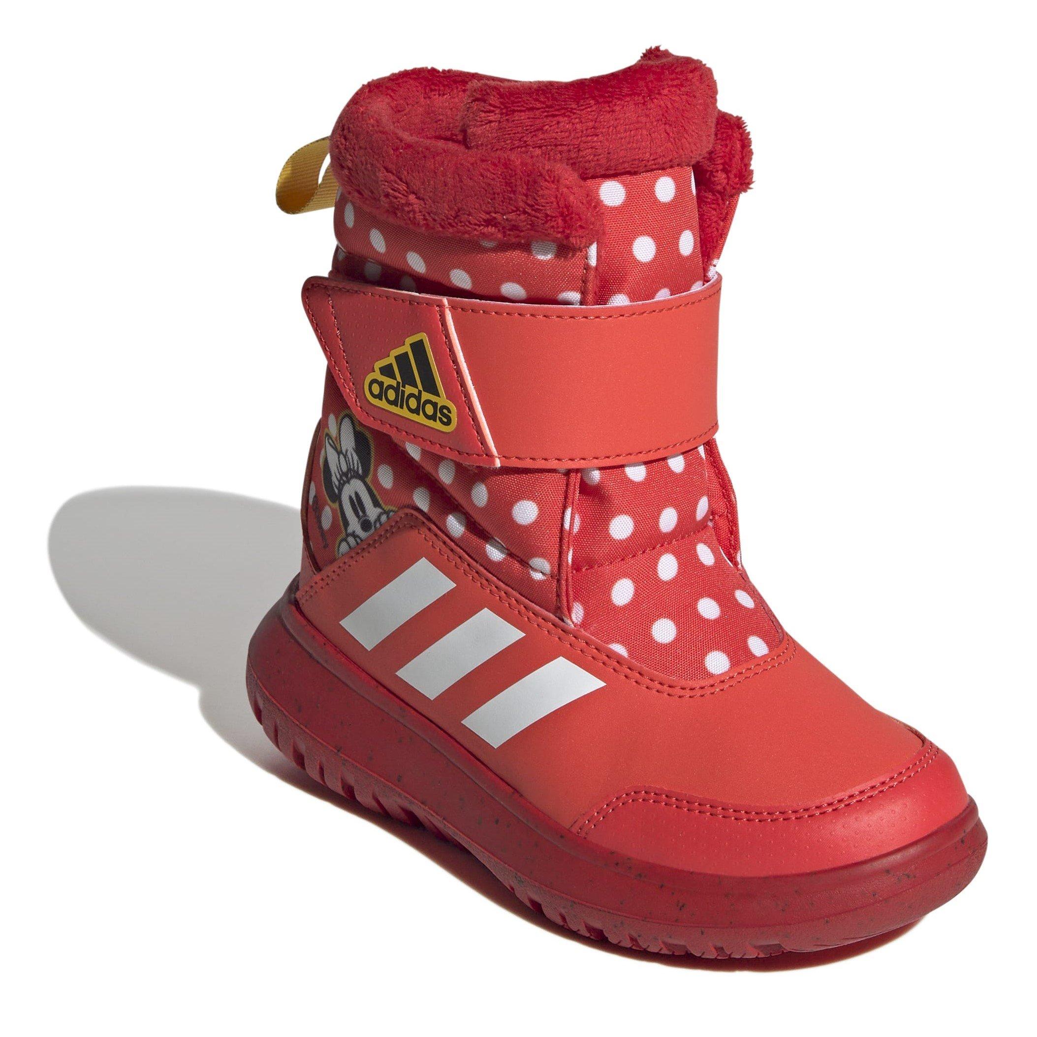 Bright Red/Ftwr - adidas - Winterplay x Disney Walking Shoes Childrens - 3