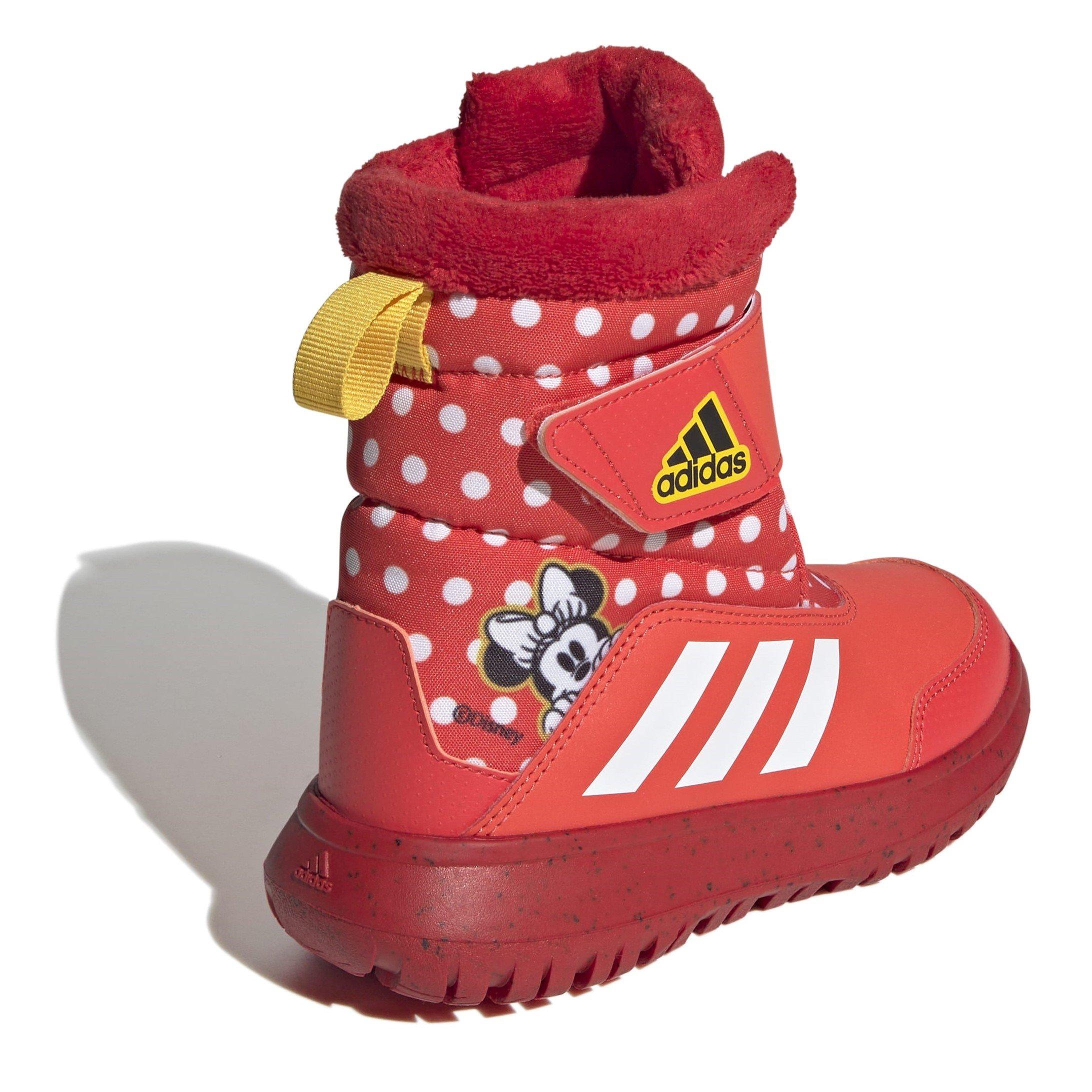 Bright Red/Ftwr - adidas - Winterplay x Disney Walking Shoes Childrens - 4