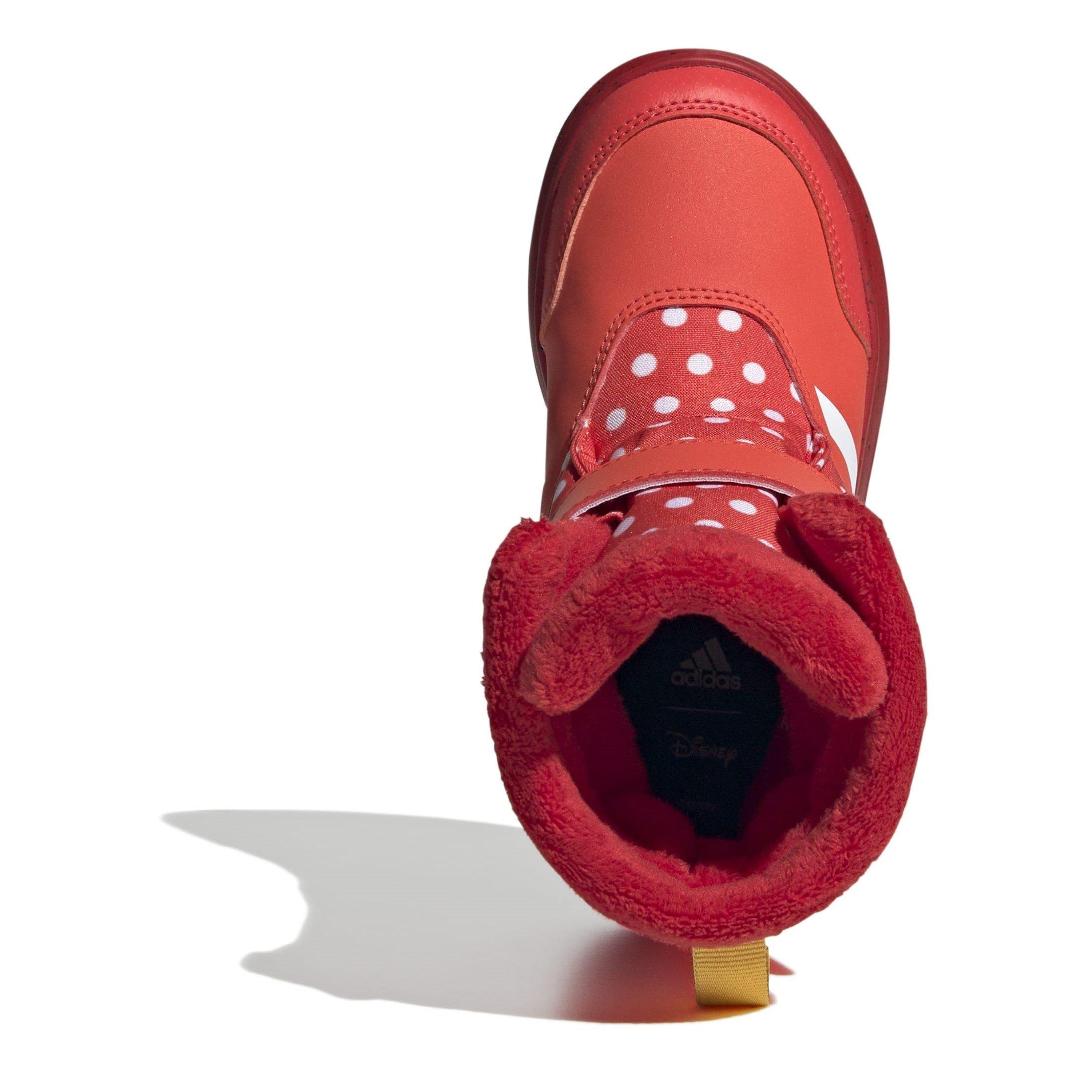 Bright Red/Ftwr - adidas - Winterplay x Disney Walking Shoes Childrens - 5