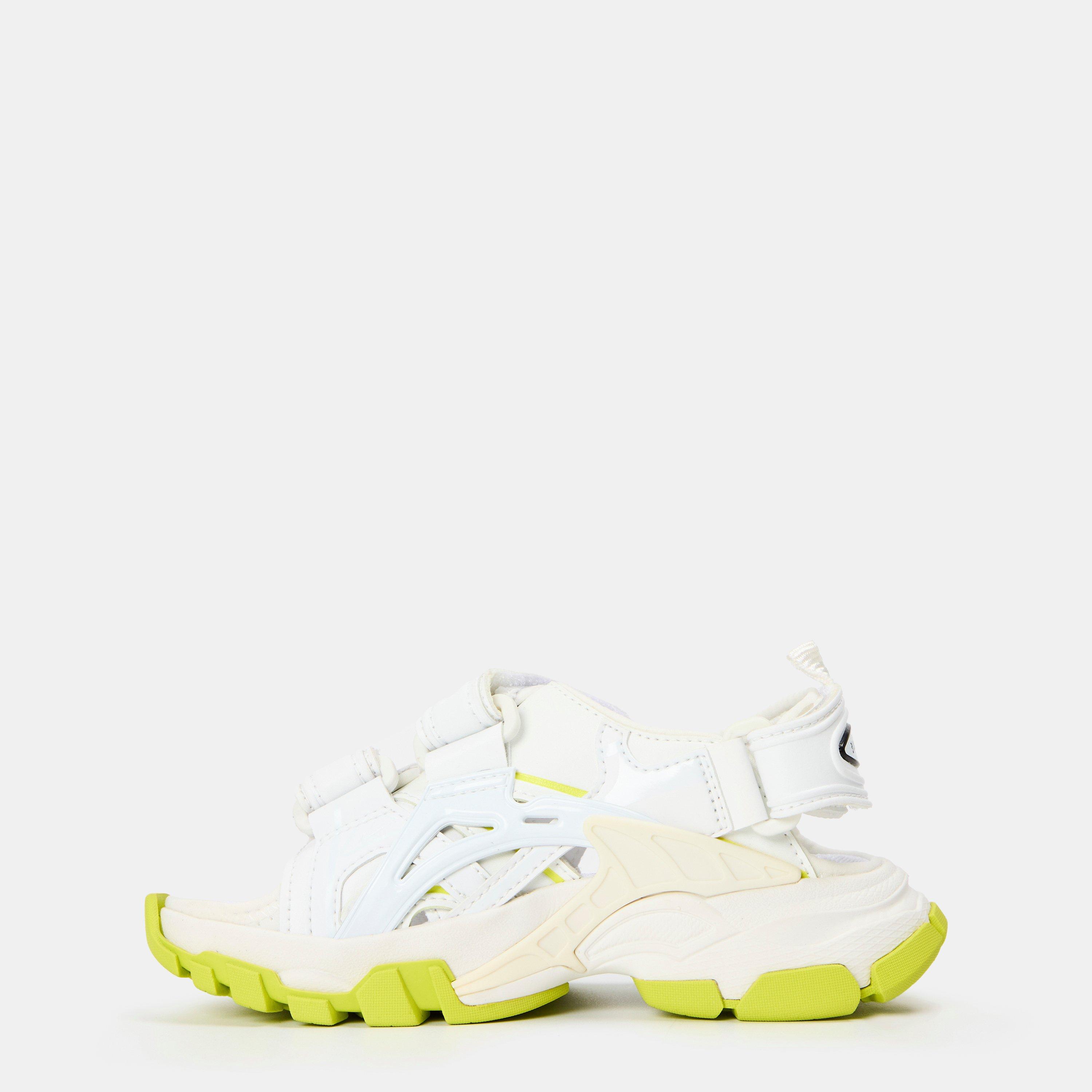 White/Yellow - Balenciaga - Unisex Sports Sandals, Kids Sandals - 2