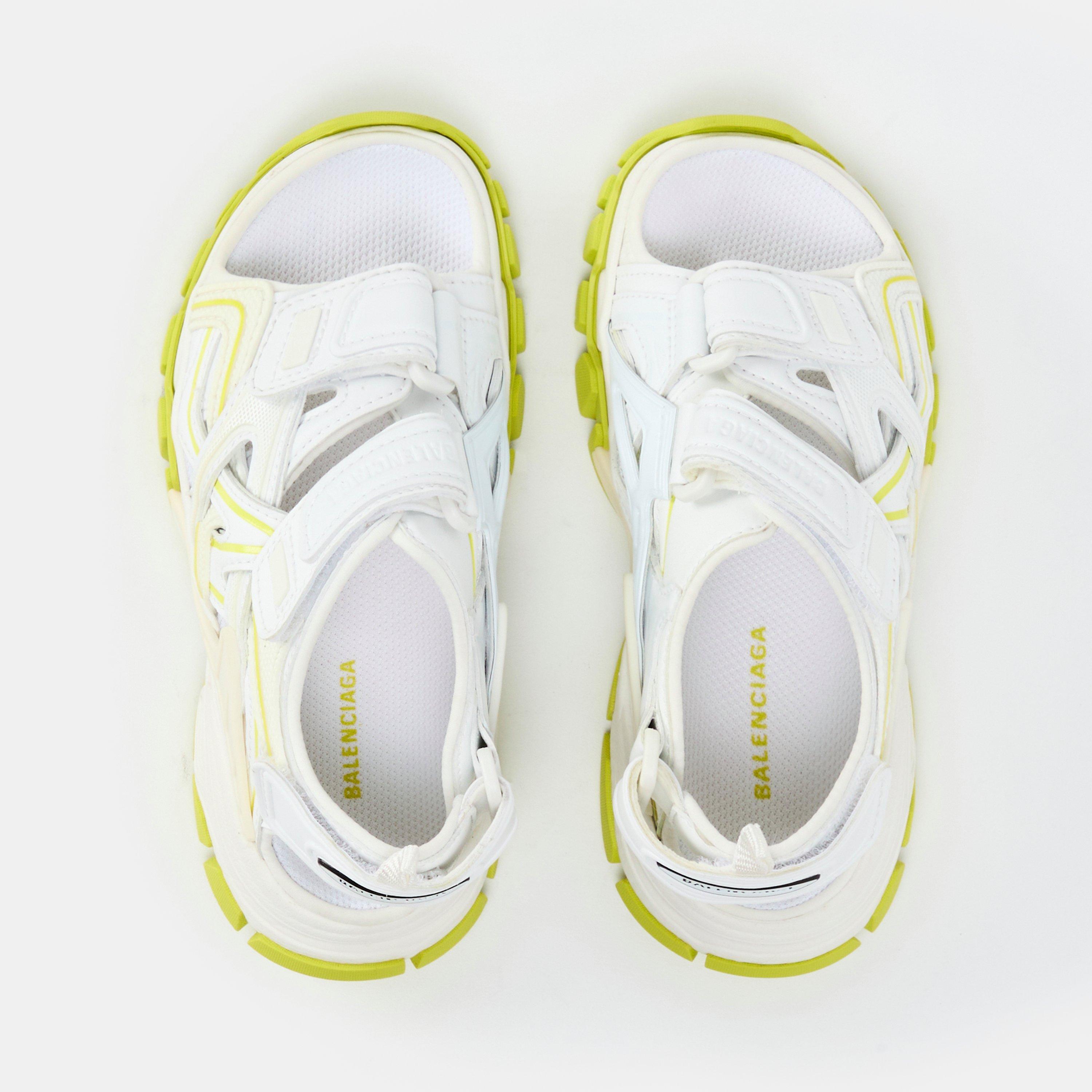 White/Yellow - Balenciaga - Unisex Sports Sandals, Kids Sandals - 4