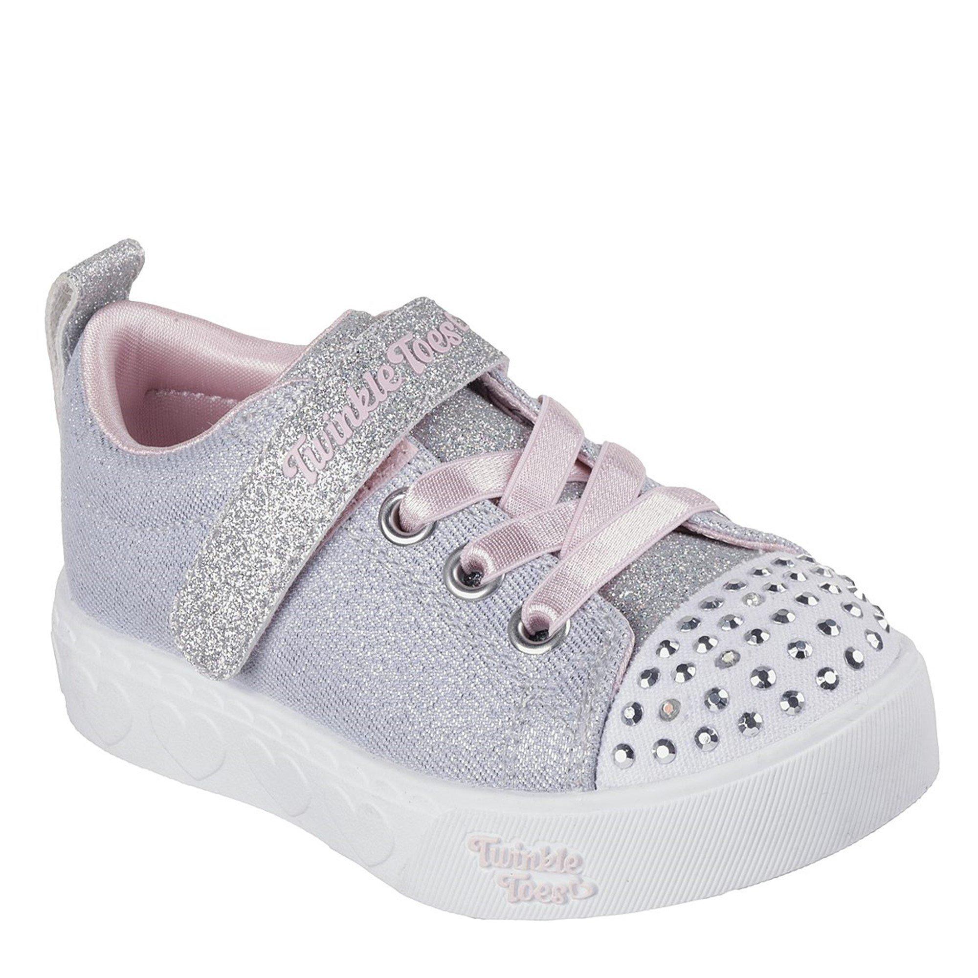 Sivo/Roze - Skechers - Heart Steps Low-Top Trainers Girls - 1