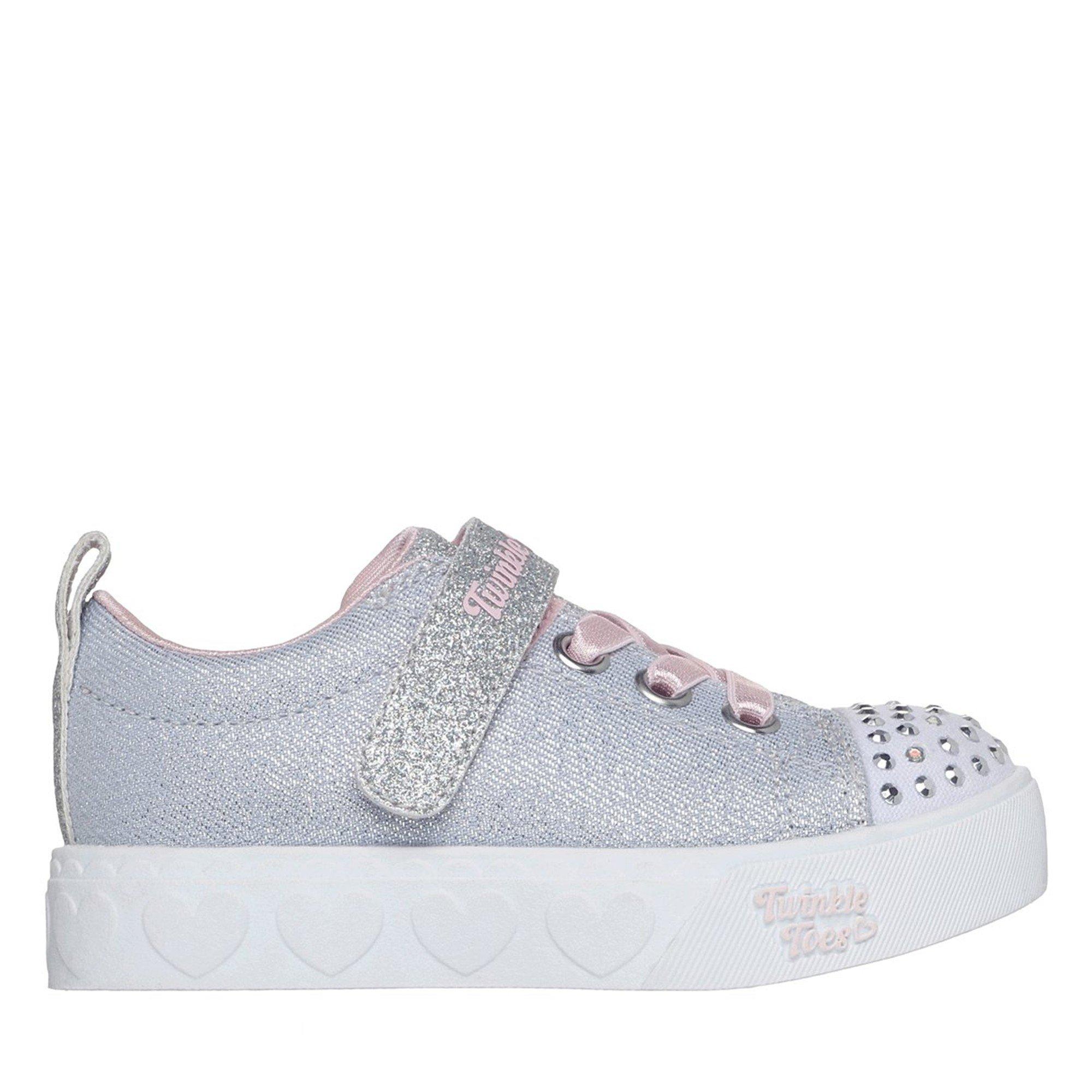 Skechers  Heart Steps Low-Top Trainers Girls - Grey/Pink - C7 (24)