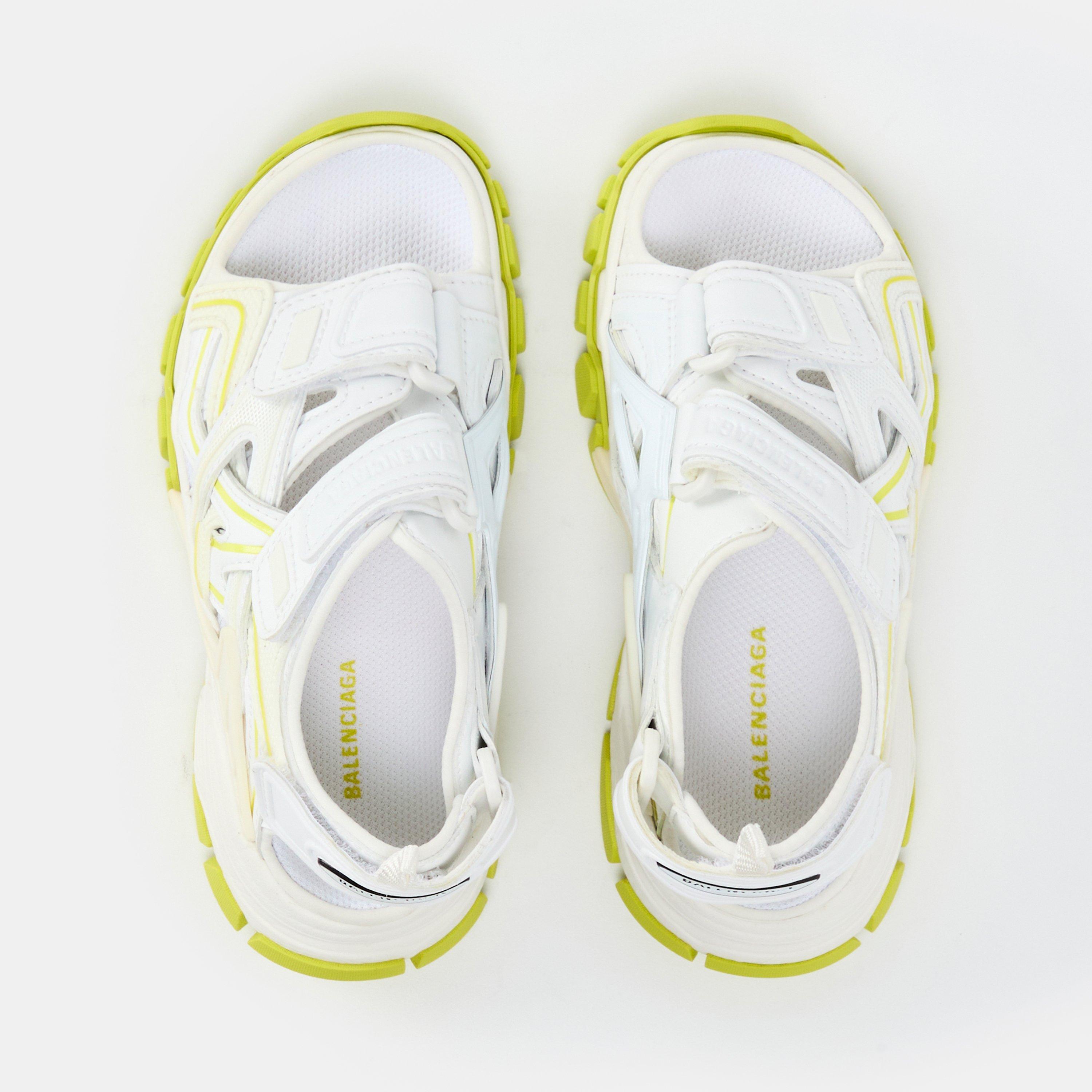 White/Yellow - Balenciaga - Unisex Sports Sandals, Kids Sandals - 4
