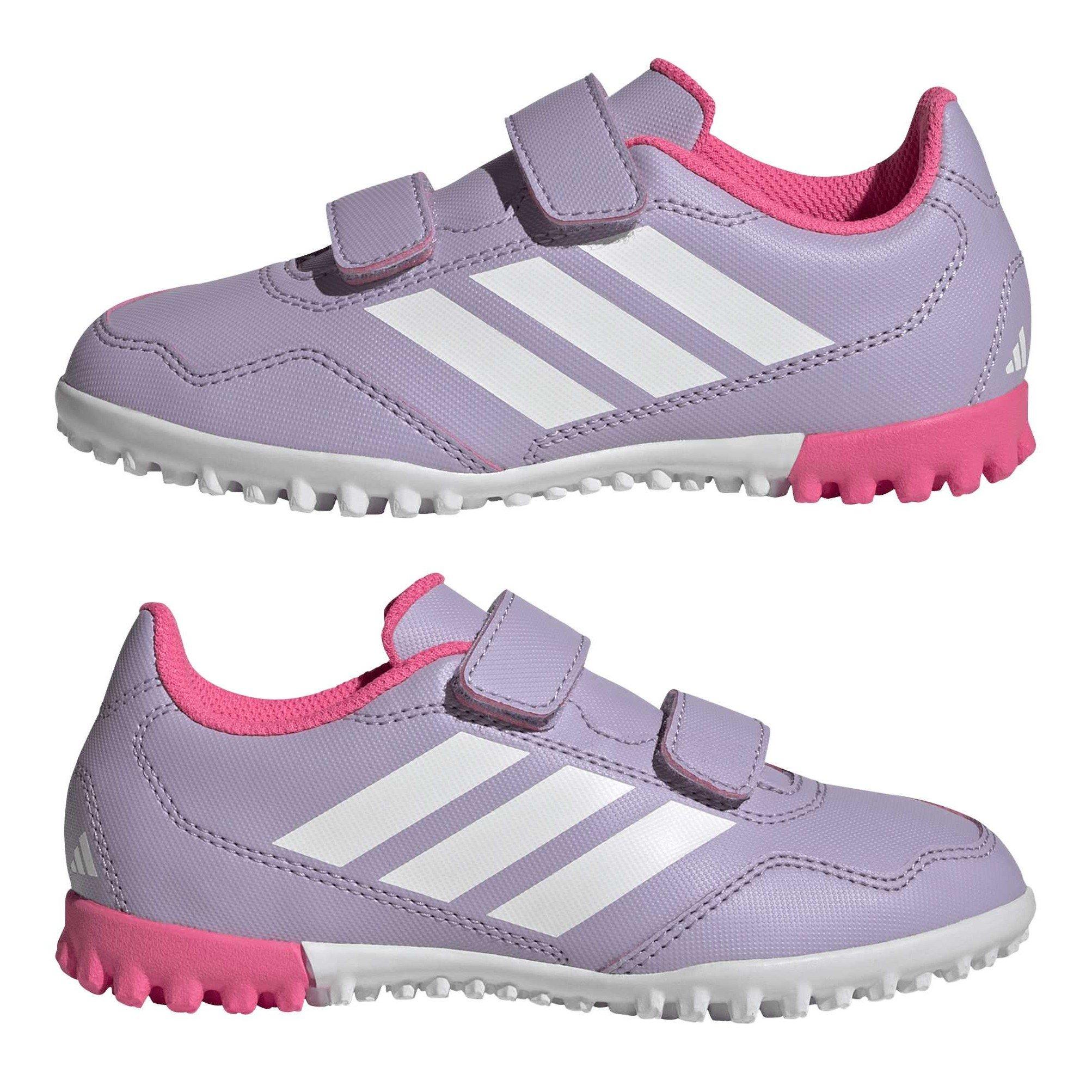 Powplu/wht/pnk - adidas - Kids' Youngstar Rise Astro Hockey Shoes - 9