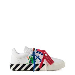 Off White Arrows Monster Vulcanised Leather Low Top Trainers Juniors