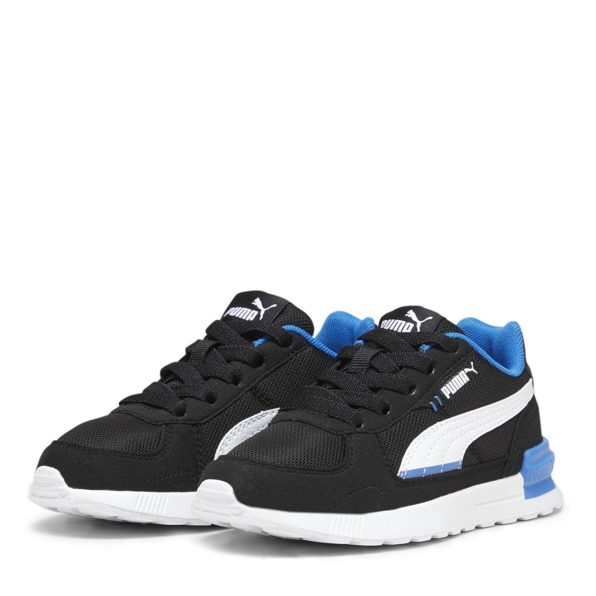 Blk/Blue/Whit - Puma - Unisex Kids' Graviton Low-Top Trainers - 1