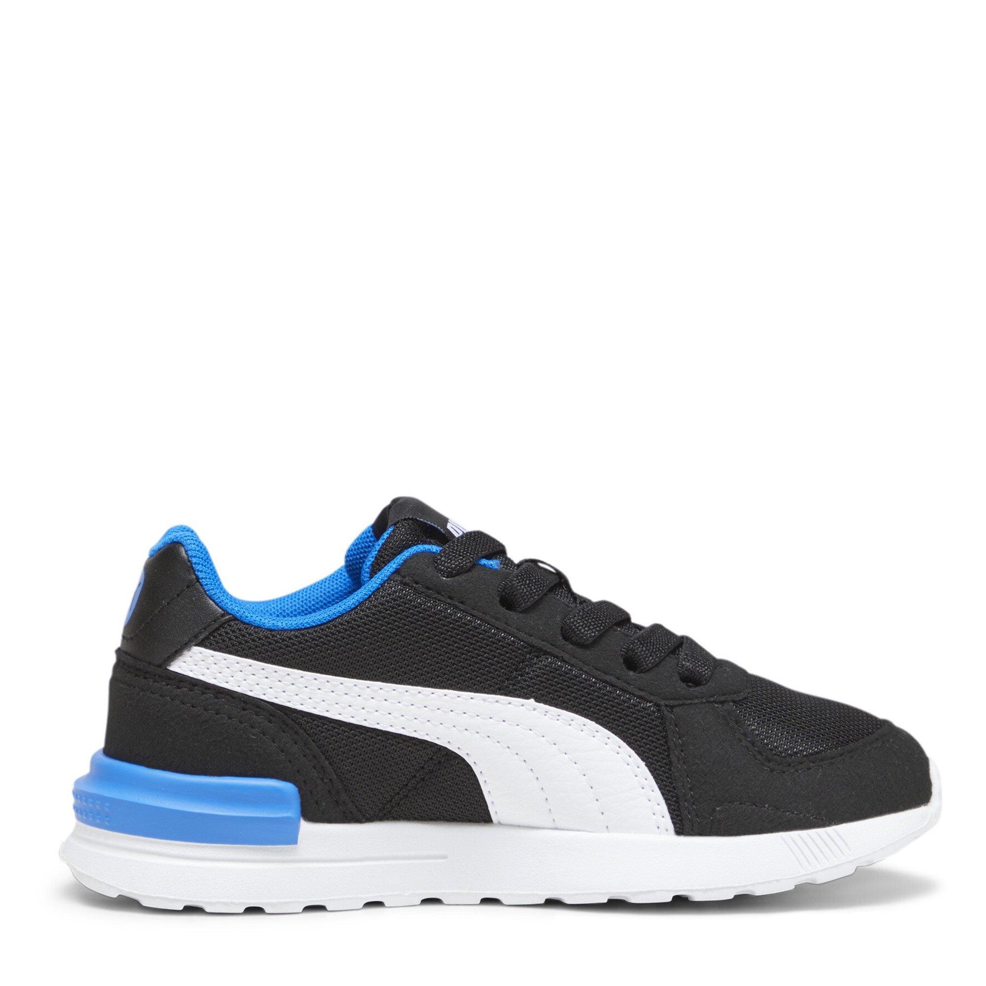 Blk/Blk/Whit - Puma - Unisex Kids' Graviton Low-Top Trainers - 4