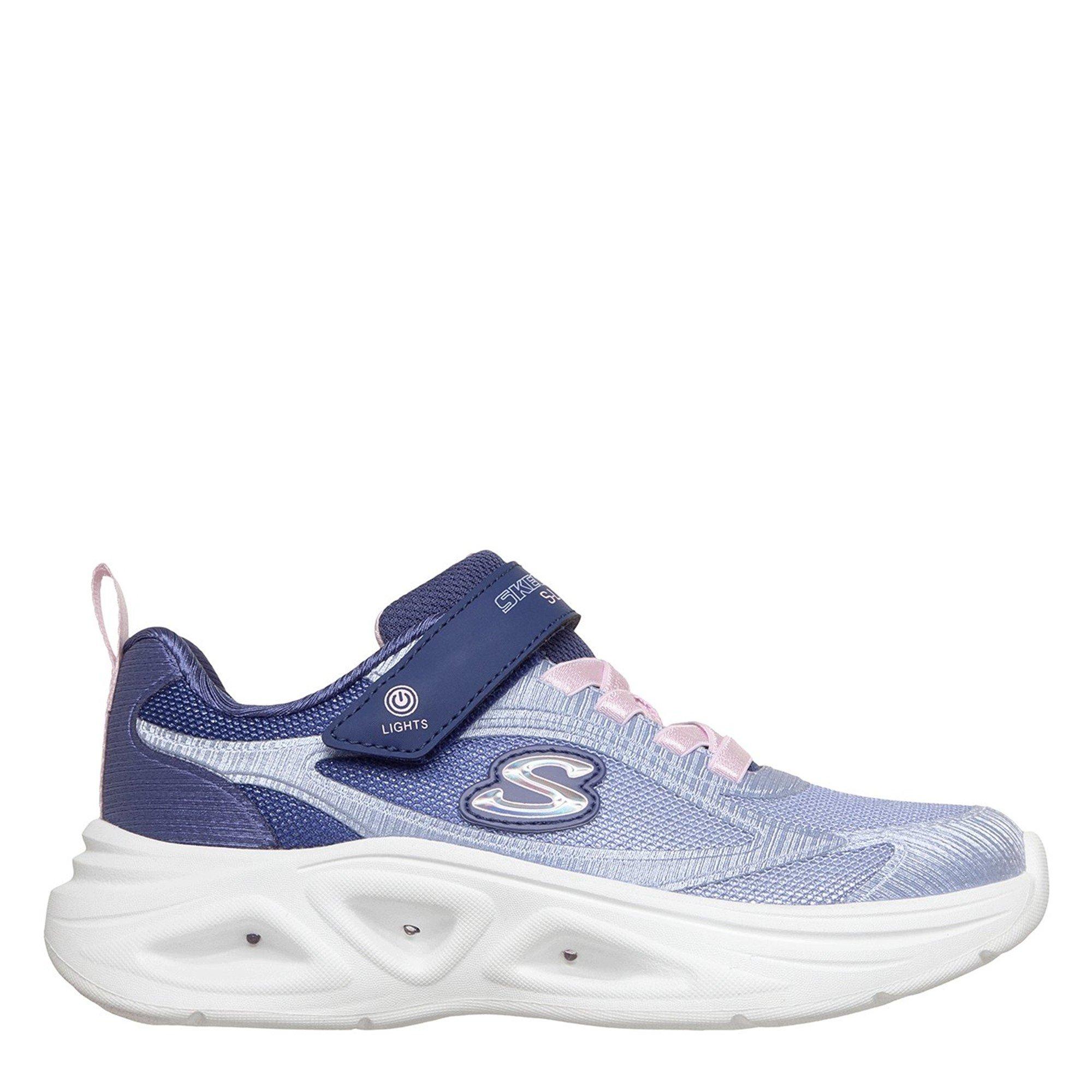 Skechers Girls Kids' Casual Low-Top Trainers - Navy/Pink - 1 (33.5)