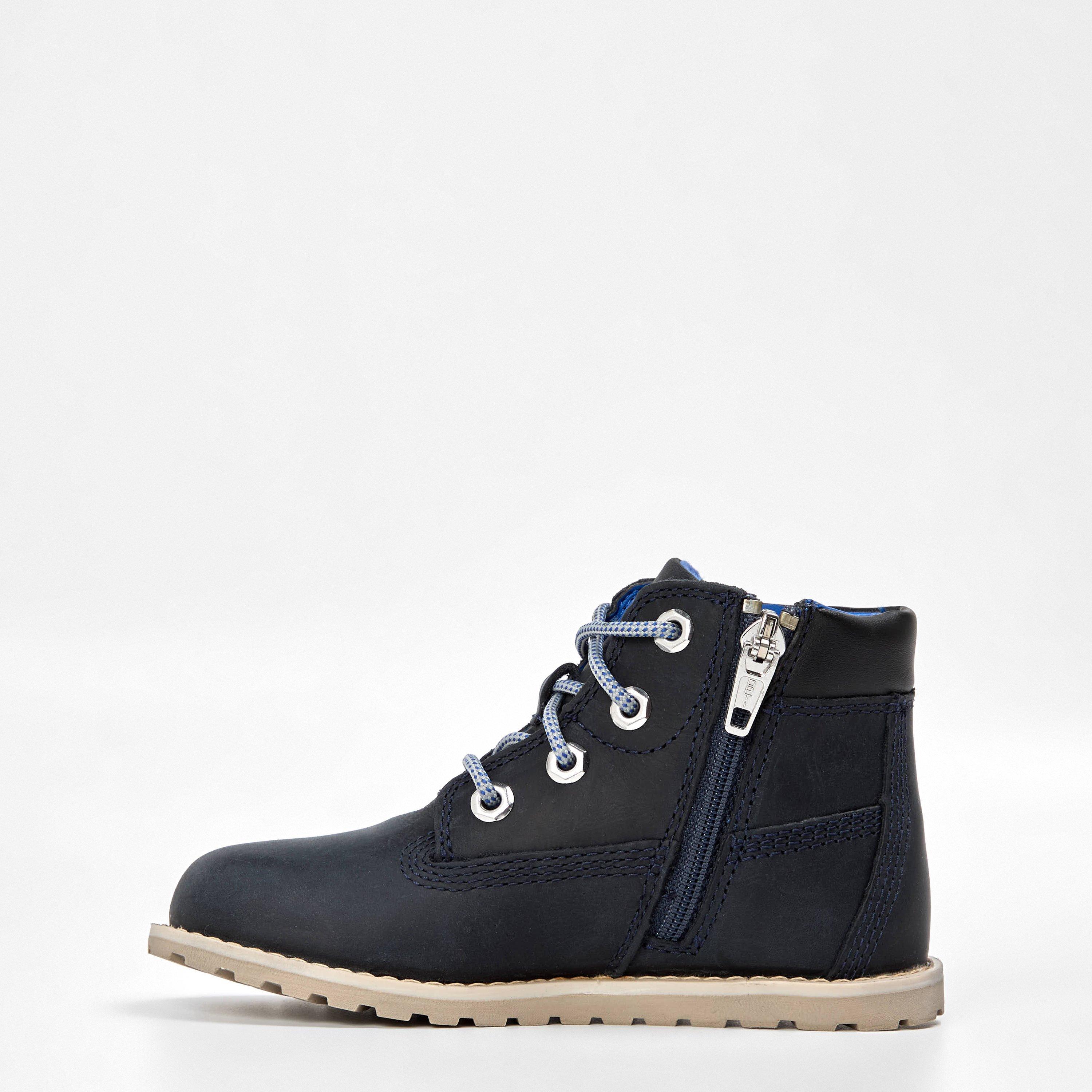 Marineblauw - Timberland - Timberland Pokey Pine Mid Lace Up With Zip Boo - 2