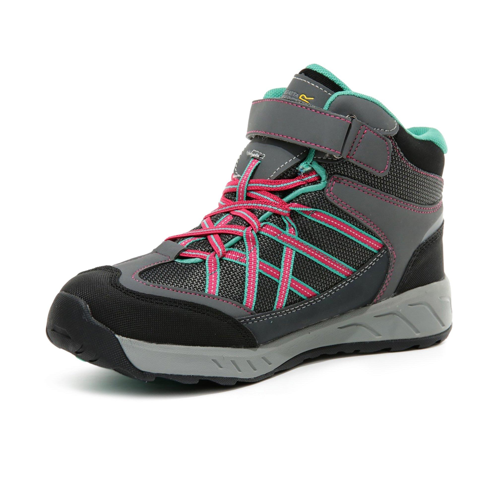 Granit/Duchs - Regatta - Kids' Samaris Junior Velcro Waterproof Hiking Boot - 2