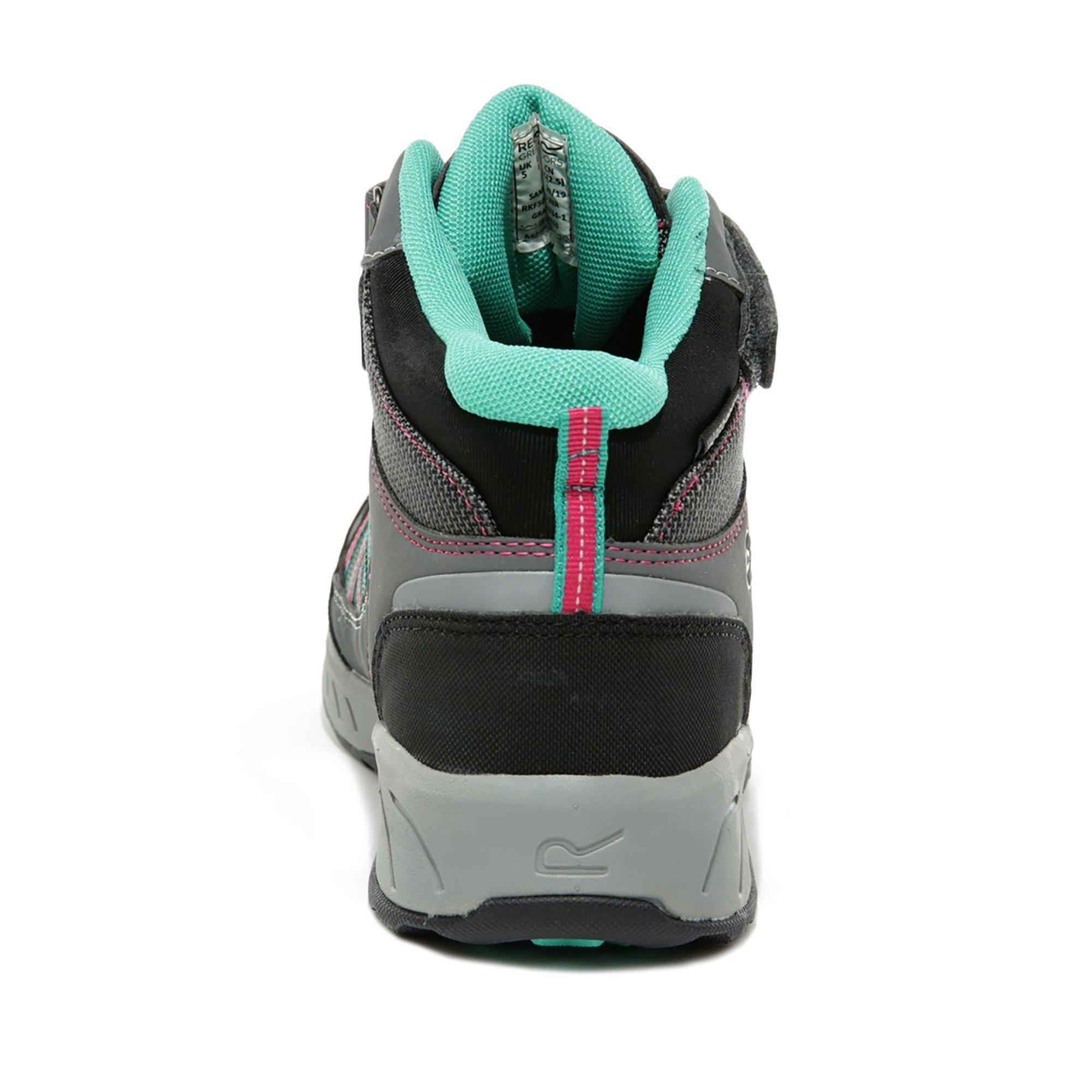 Granit/Duchs - Regatta - Kids' Samaris Junior Velcro Waterproof Hiking Boot - 3