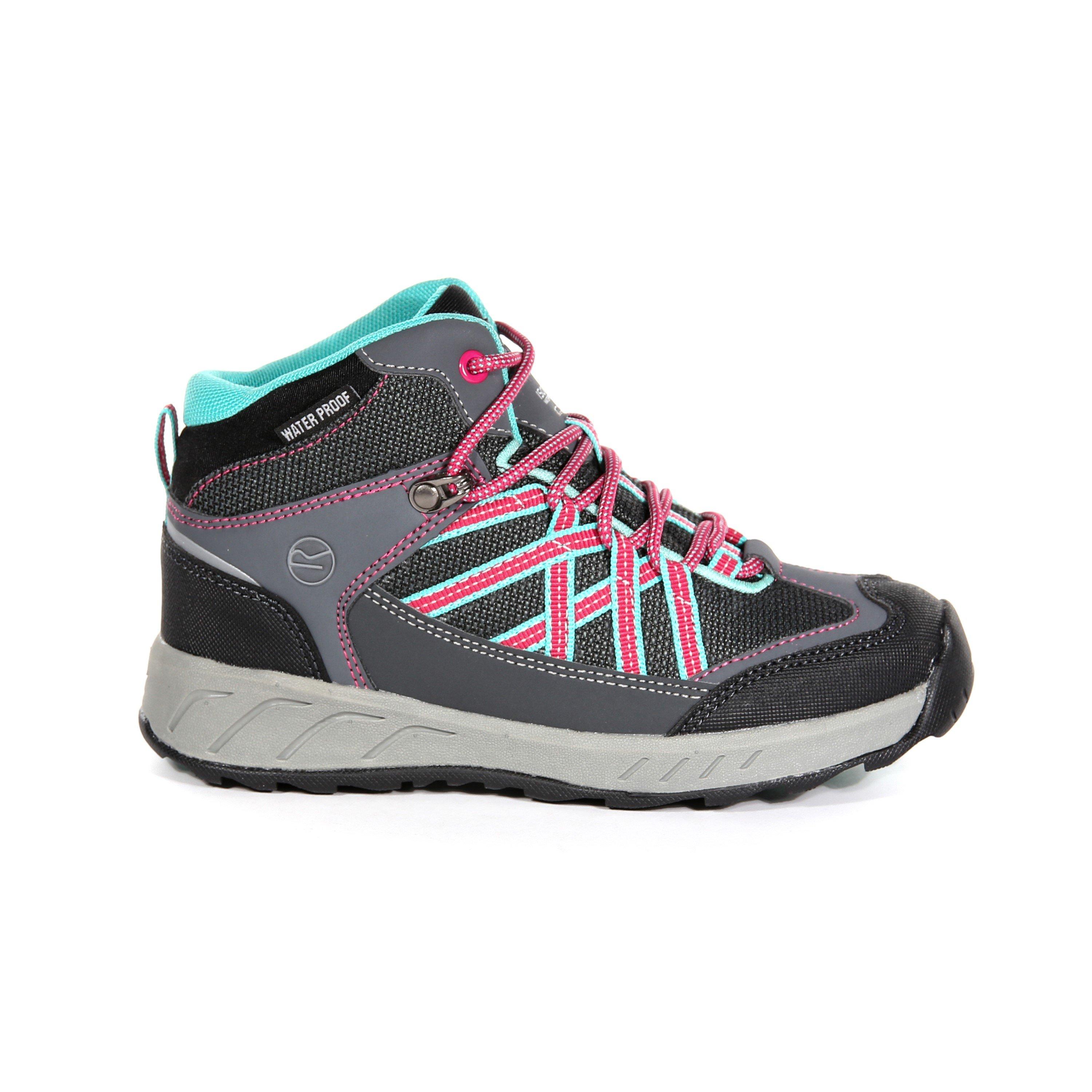 Granit/Duchs - Regatta - Unisex Kids' Samaris Mid Waterproof Hiking Boot - 1