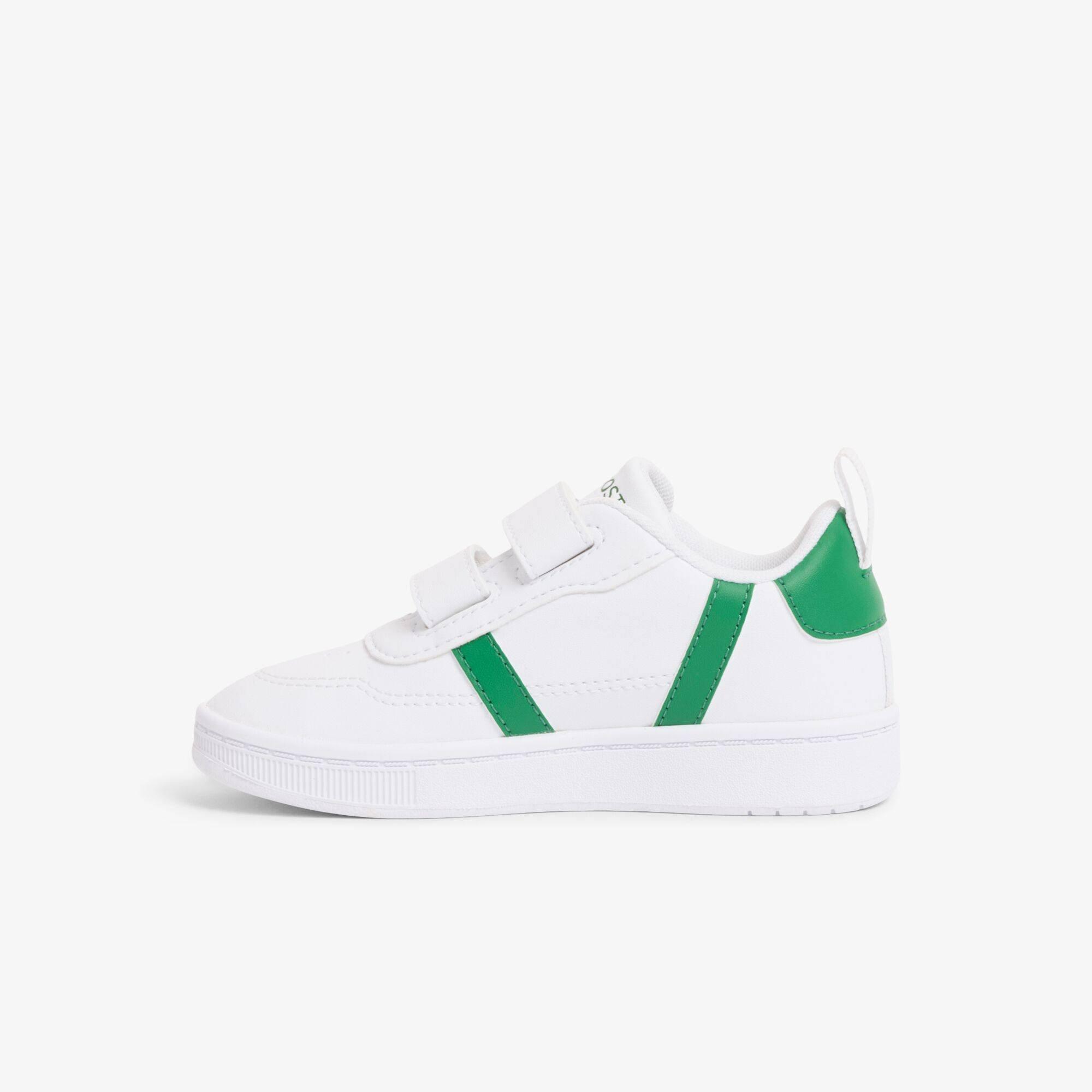 Wht/Grn 082 - Lacoste - Kids' T-Base Court Trainers - 2