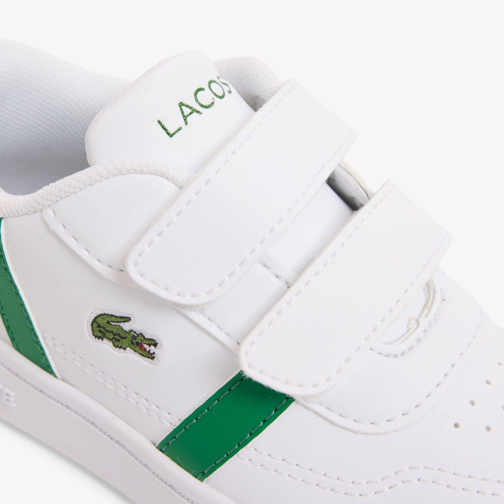Wht/Grn 082 - Lacoste - Kids' T-Base Court Trainers - 4