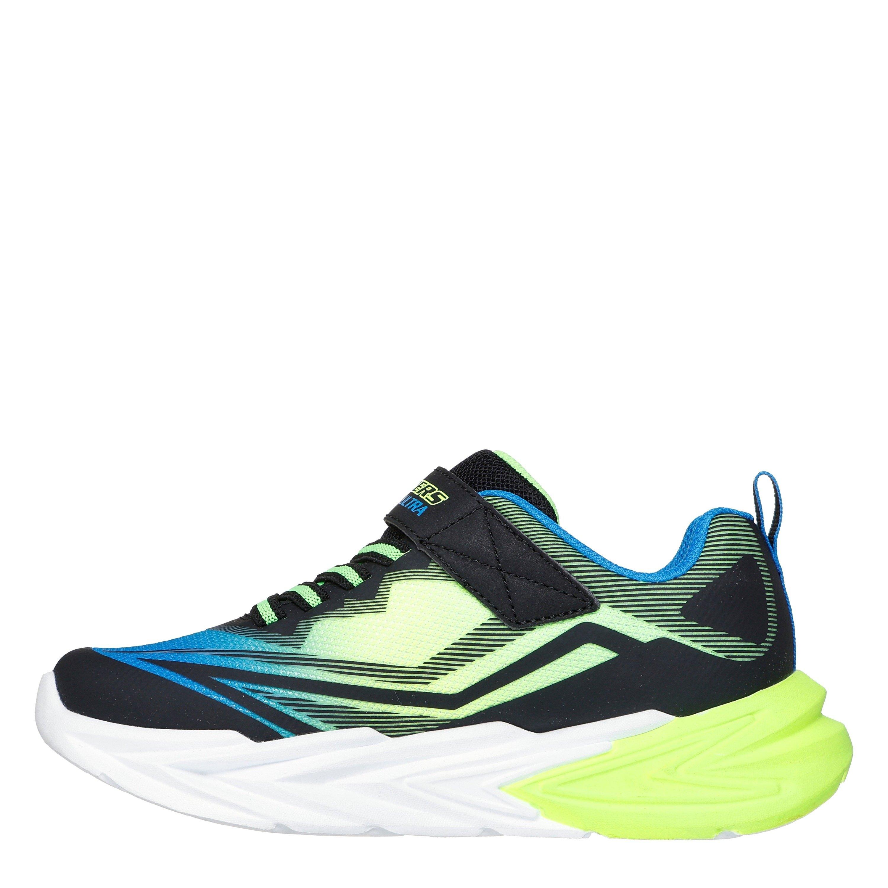 Preto/Azul - Skechers - Lighted Gore & Strap Sneaker W Mids Light Up Trainers Boys - 2