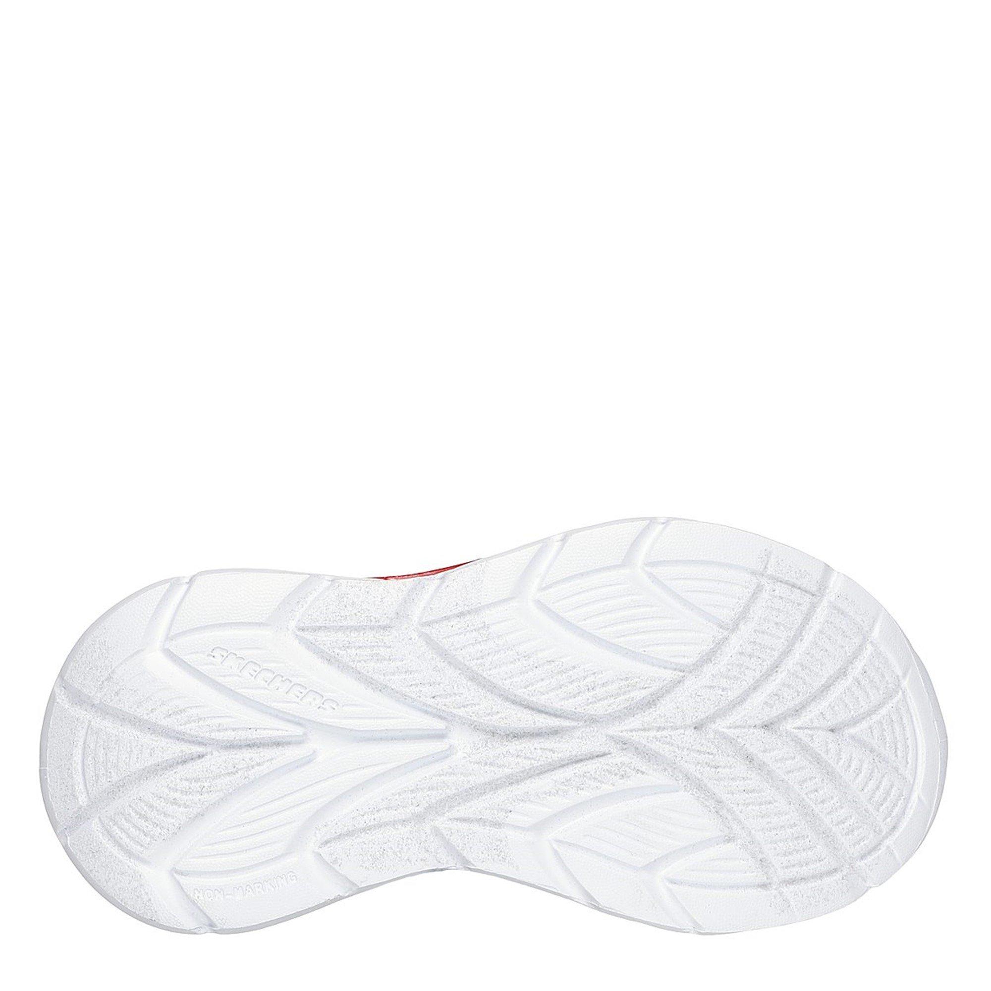 Red/Black - Skechers - Lighted Gore & Strap Sneaker W Mids Light Up Trainers Boys - 4