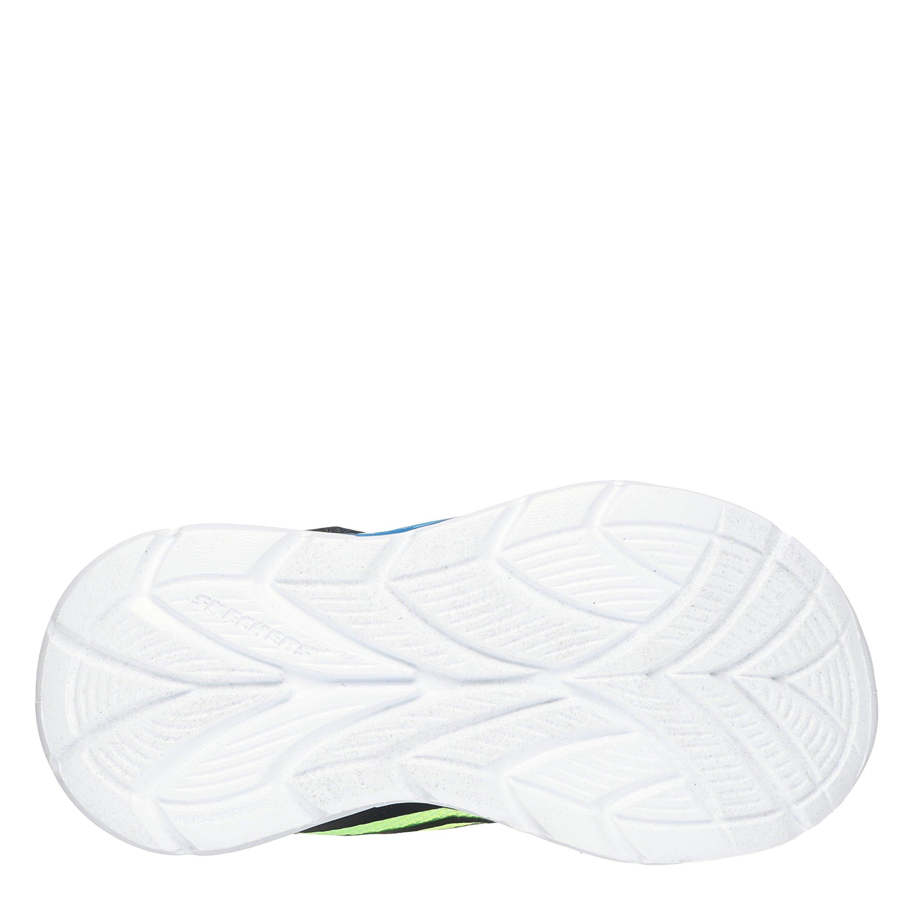Nero/Blu - Skechers - Kids Gore and Strap Light Up Trainers - 5