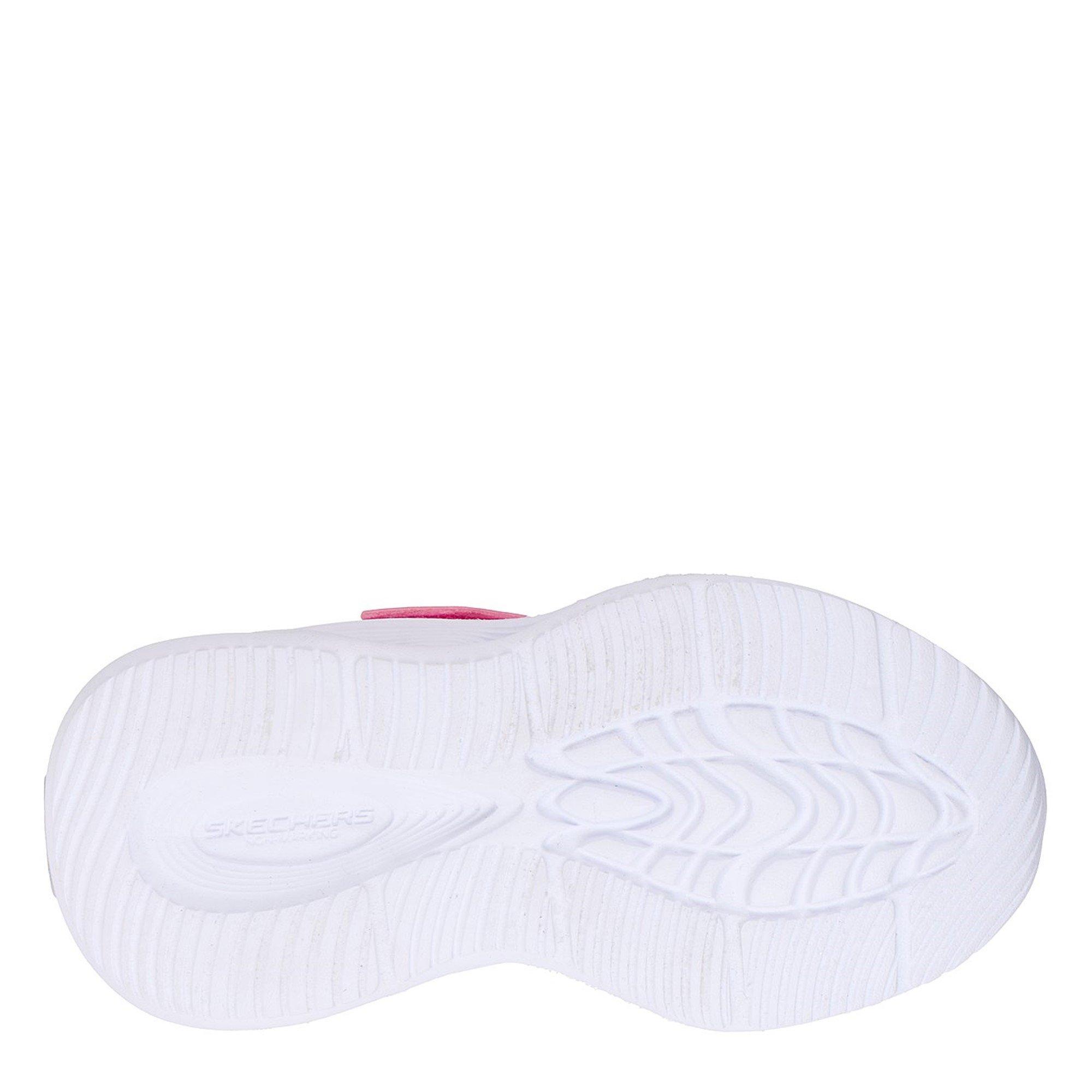 Pink - Skechers - Lighted Gore & Strap Sneaker W Ombr Light Up Trainers Girls - 4