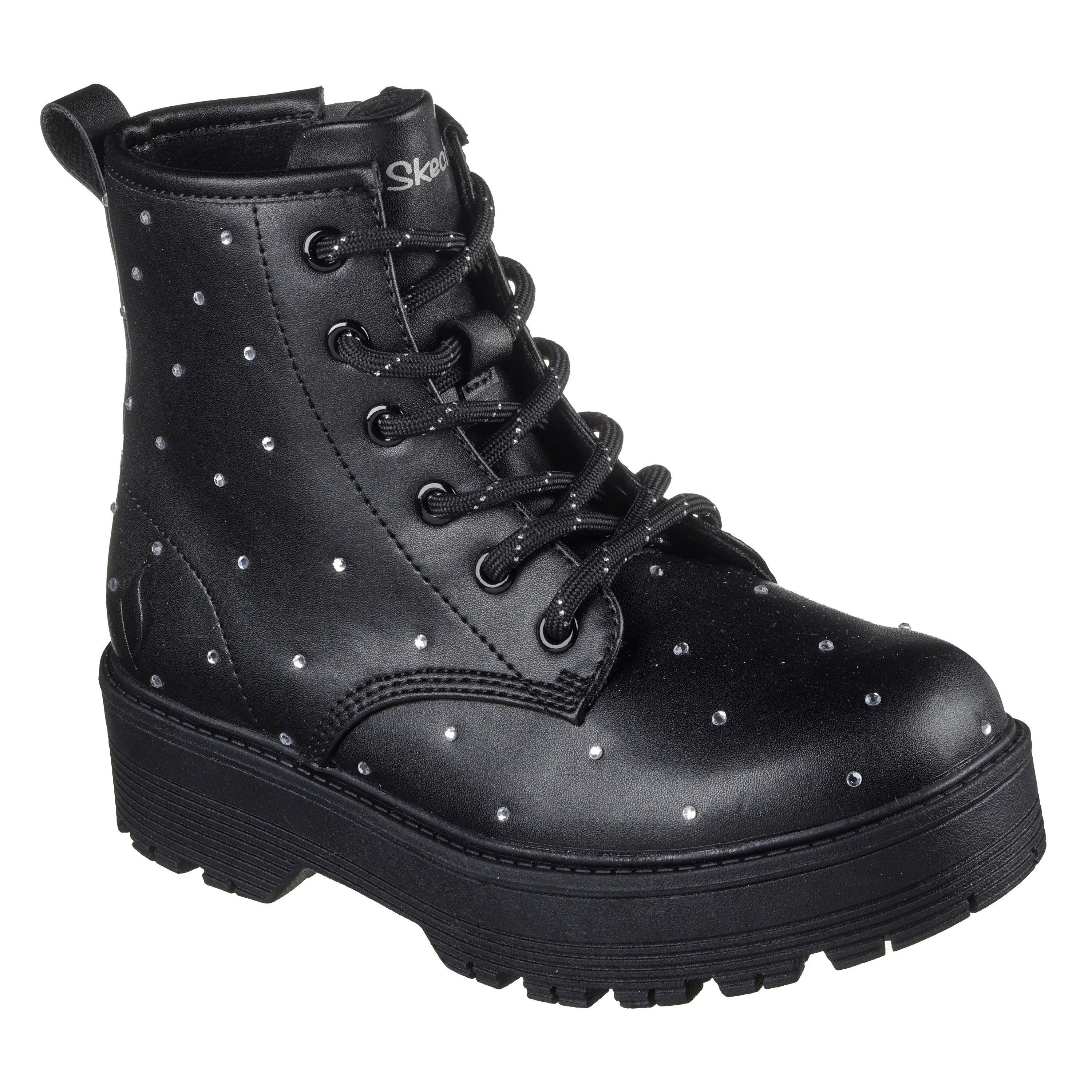 Noir - Skechers - Kids' Ankle Heeled Boot - 3