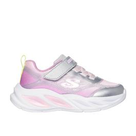 Skechers Cosmic Glow Leather Light Up Trainers