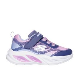 Skechers Cosmic Glow Leather Light Up Trainers