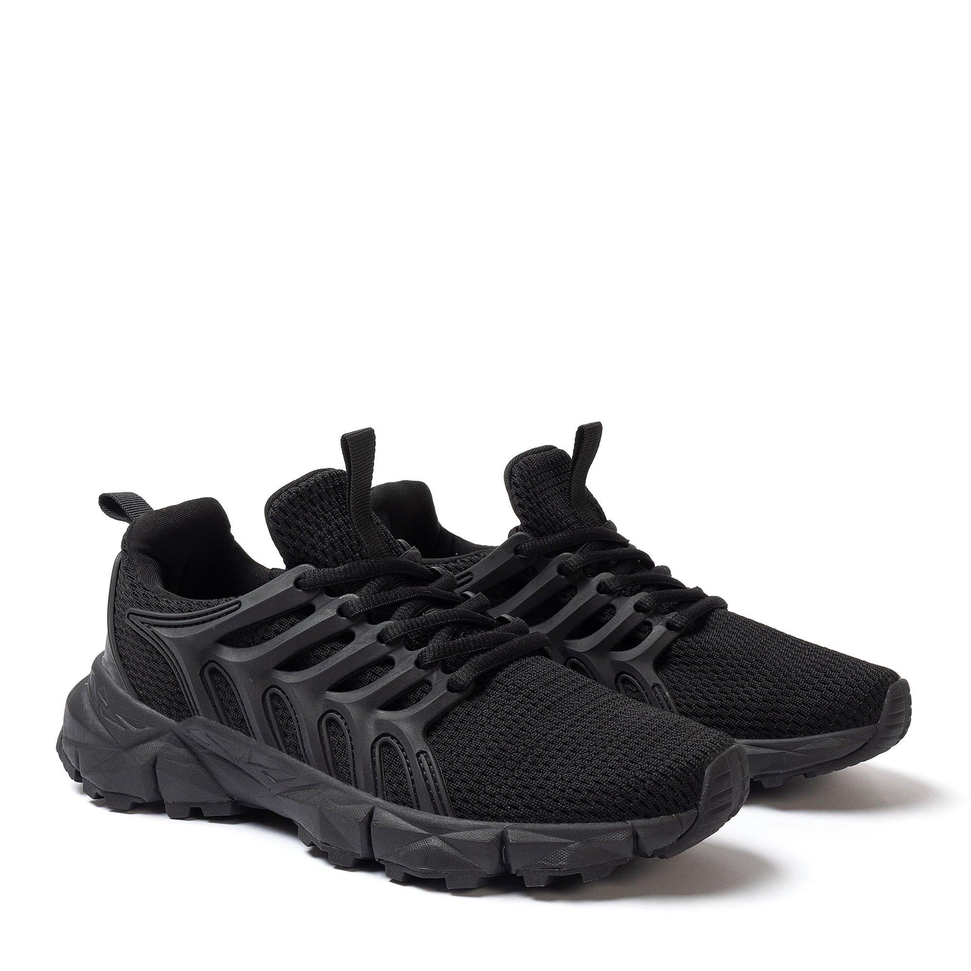 Black - Donnay - Knitted Junior Trainers - 2