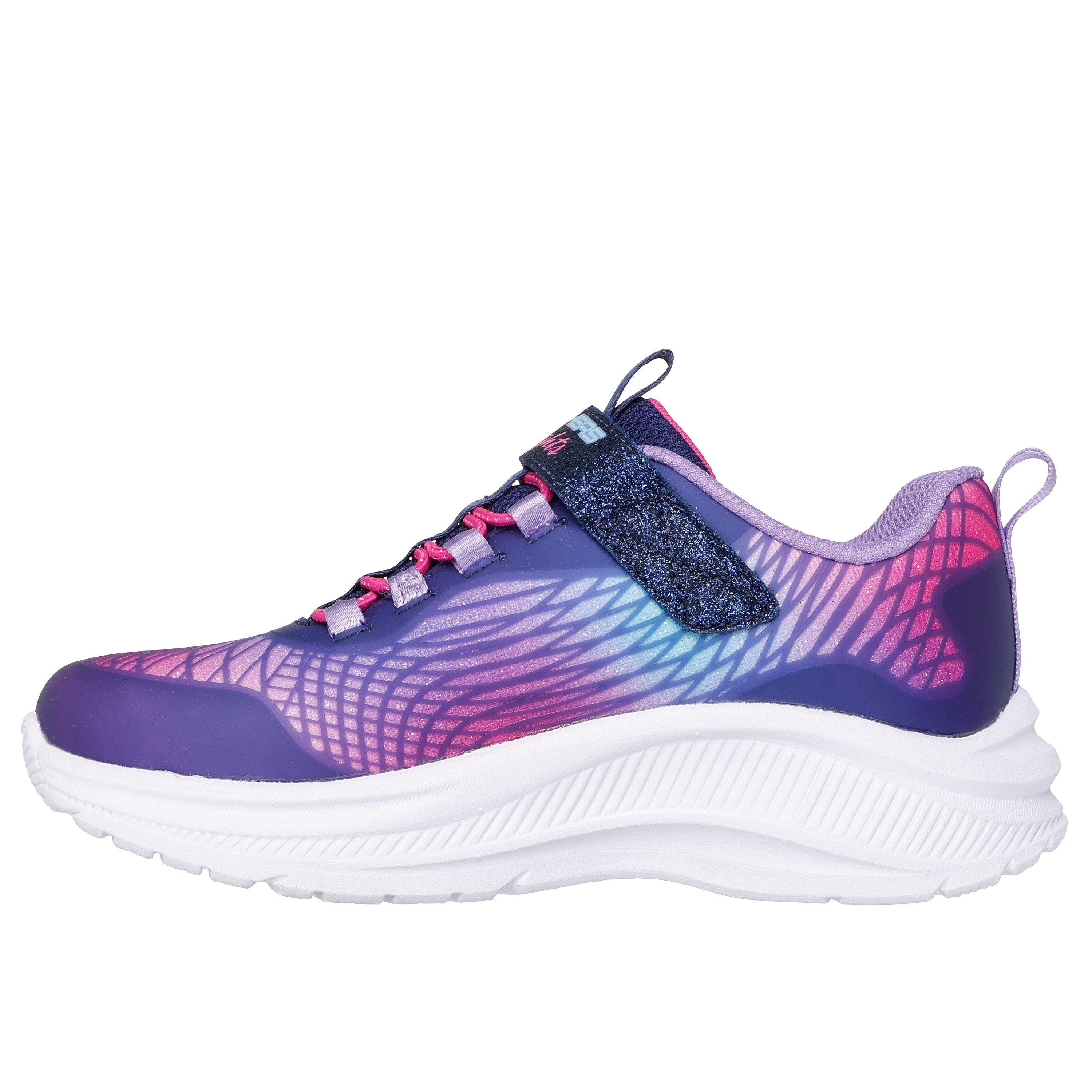 Multi - Skechers - Rainbow Leather Light Up Trainers - 2