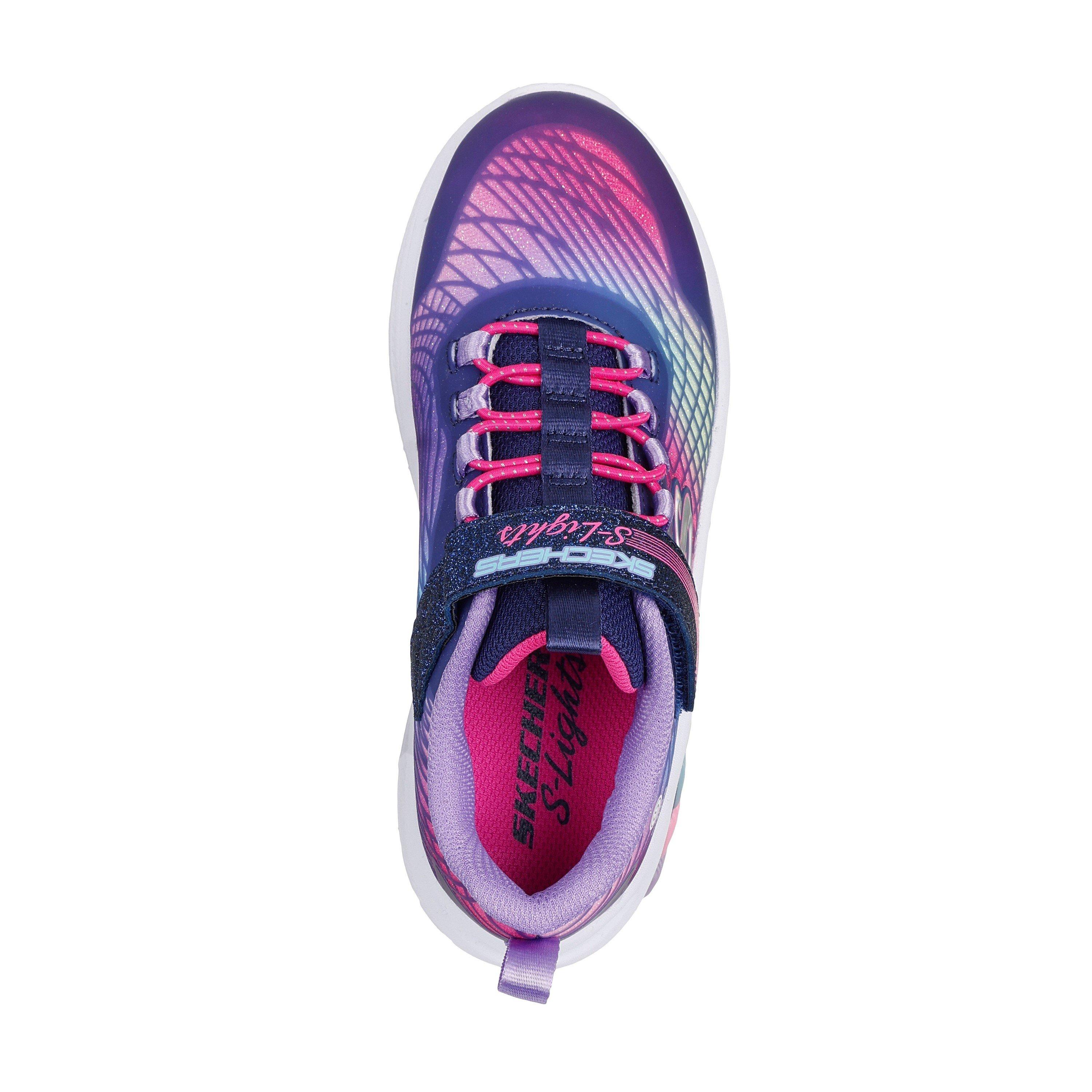 Multi - Skechers - Rainbow Leather Light Up Trainers - 5