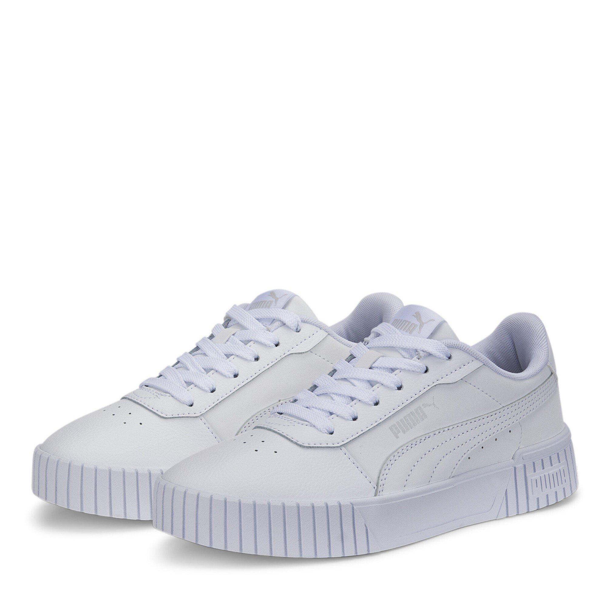 Wht-Wht-Silver - Puma - Puma Carina 2.0 Jr Low-Top Trainers Unisex Kids - 1