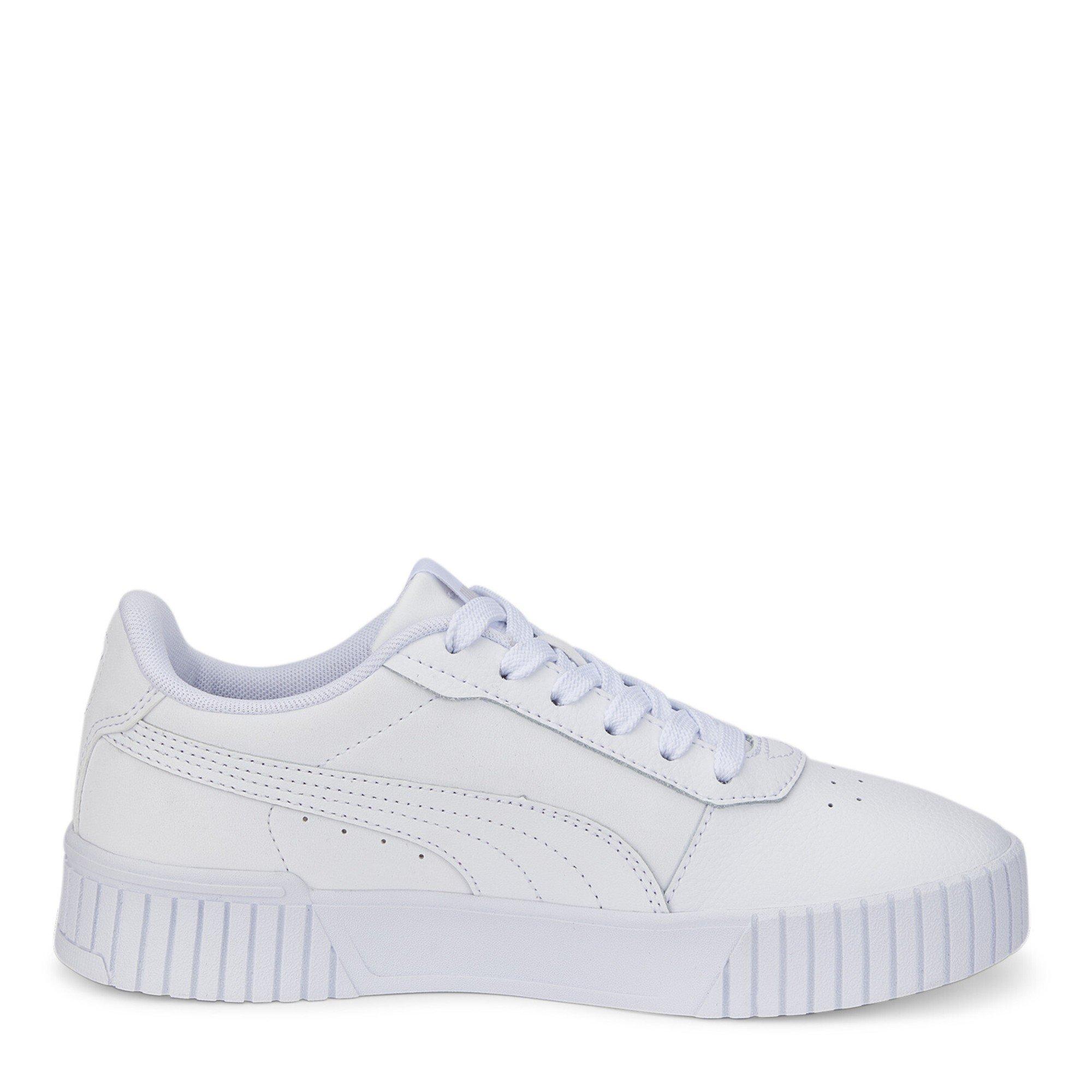 Wht-Wht-Silver - Puma - Puma Carina 2.0 Jr Low-Top Trainers Unisex Kids - 4