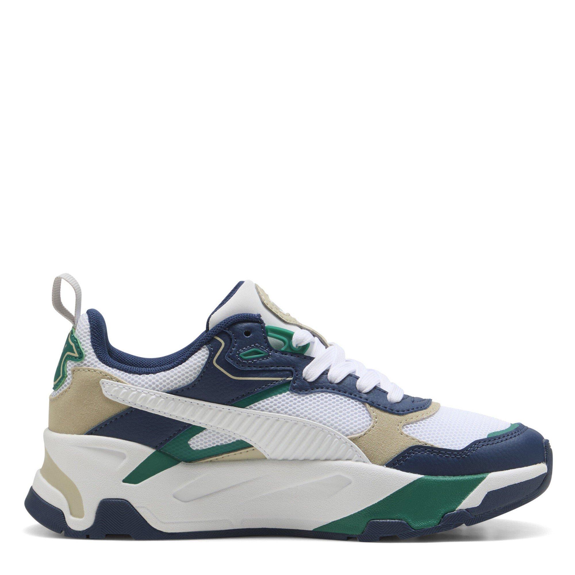 PrsnBlWhtWldGrn - Puma - Unisex Kids' Trinity Low-Top Trainers - 4