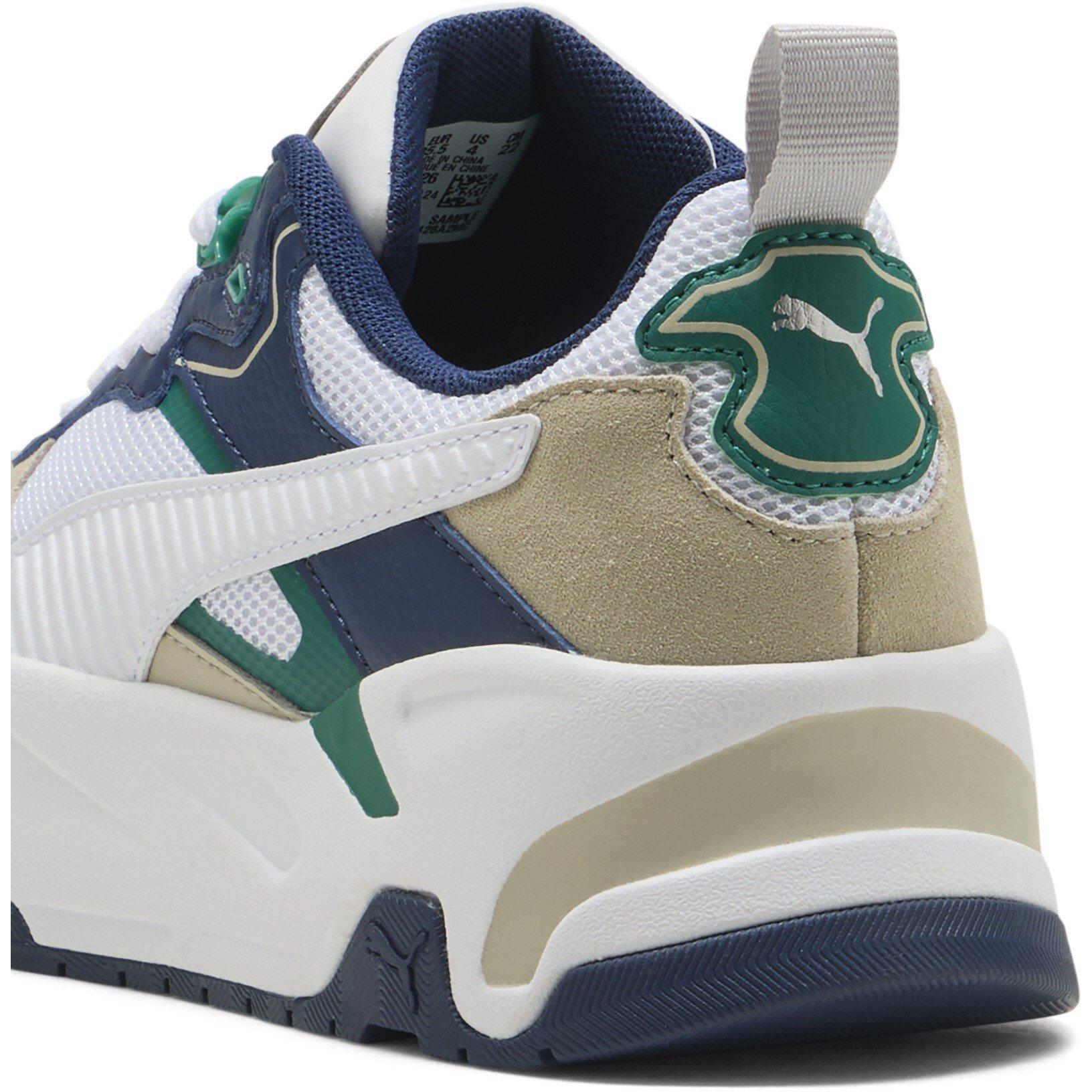 PrsnBlWhtWldGrn - Puma - Unisex Kids' Trinity Low-Top Trainers - 5