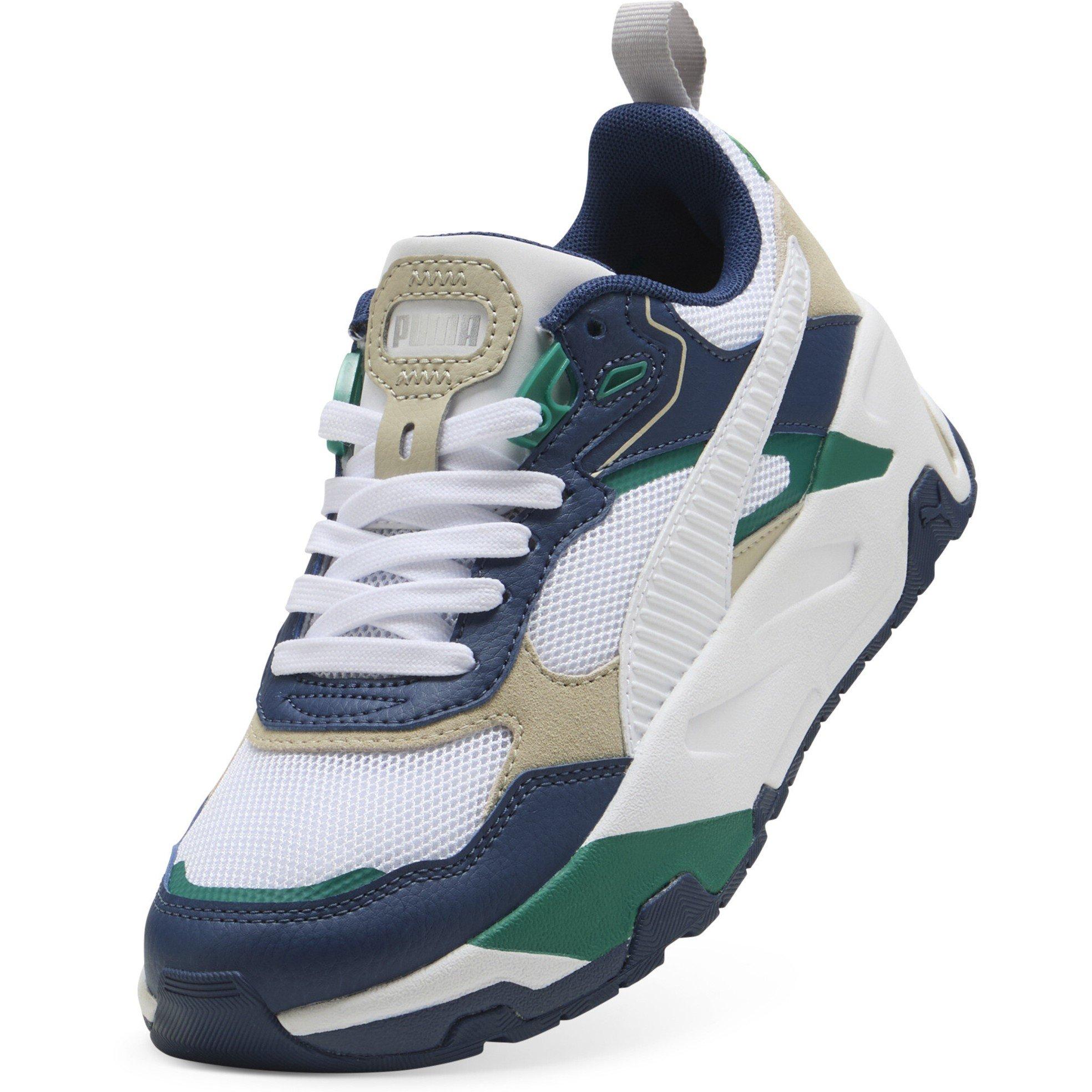 PrsnBlWhtWldGrn - Puma - Unisex Kids' Trinity Low-Top Trainers - 6