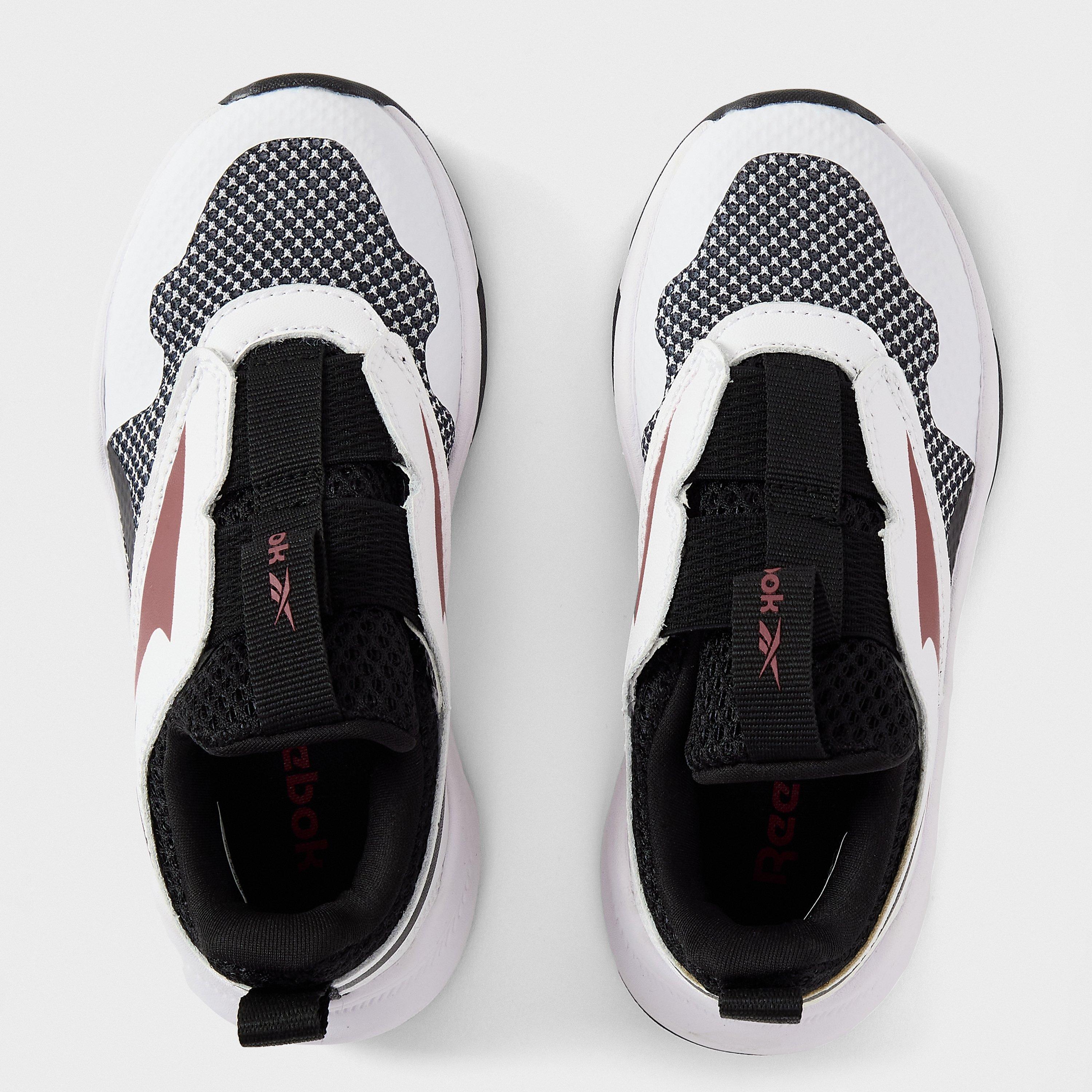 White/Black/Cla - Reebok - Sprinter Slip-On Training Shoes - 4