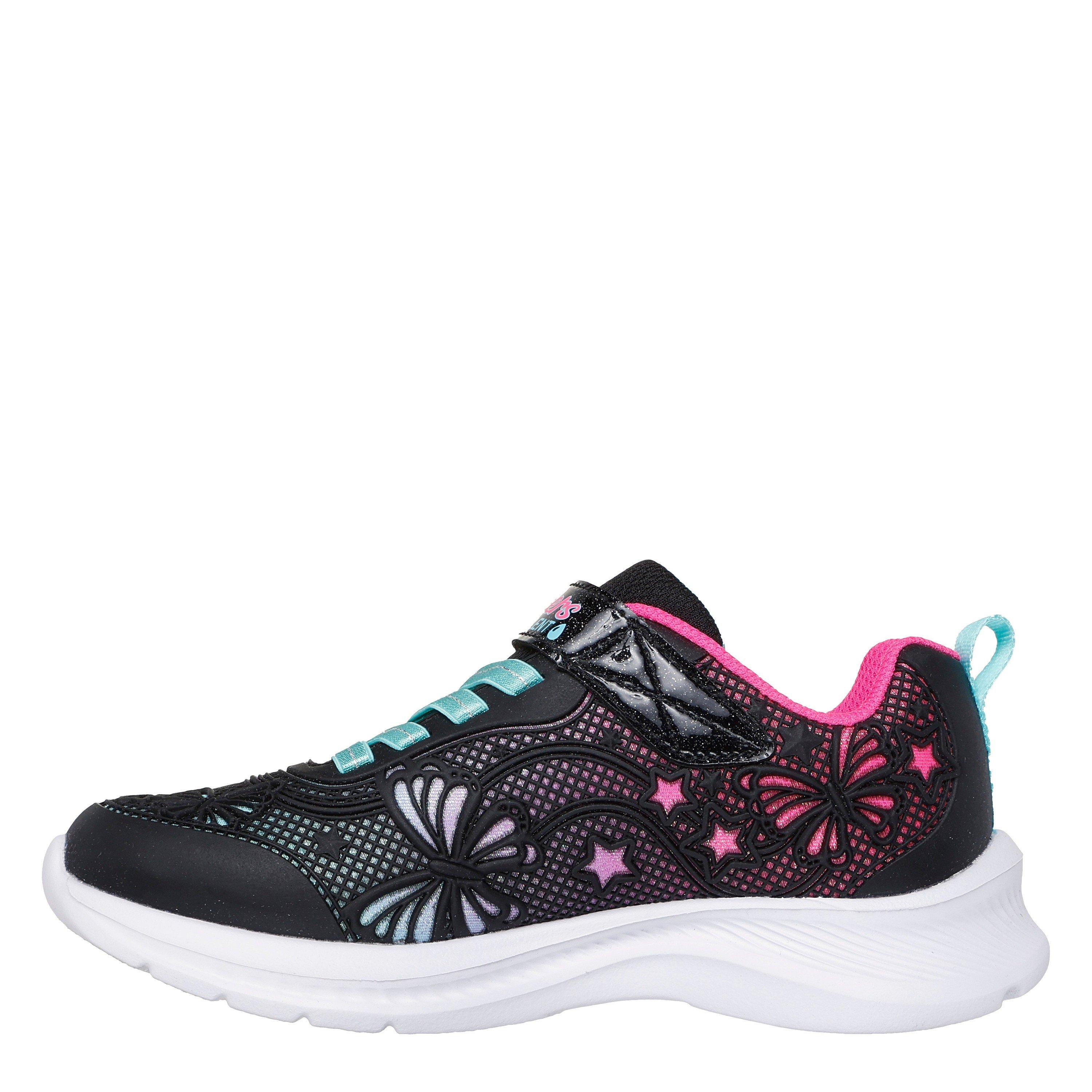Black Multi - Skechers - Skechers Flower Theme Kpu Water Repellent Sn Low-Top Trainers Girls - 2
