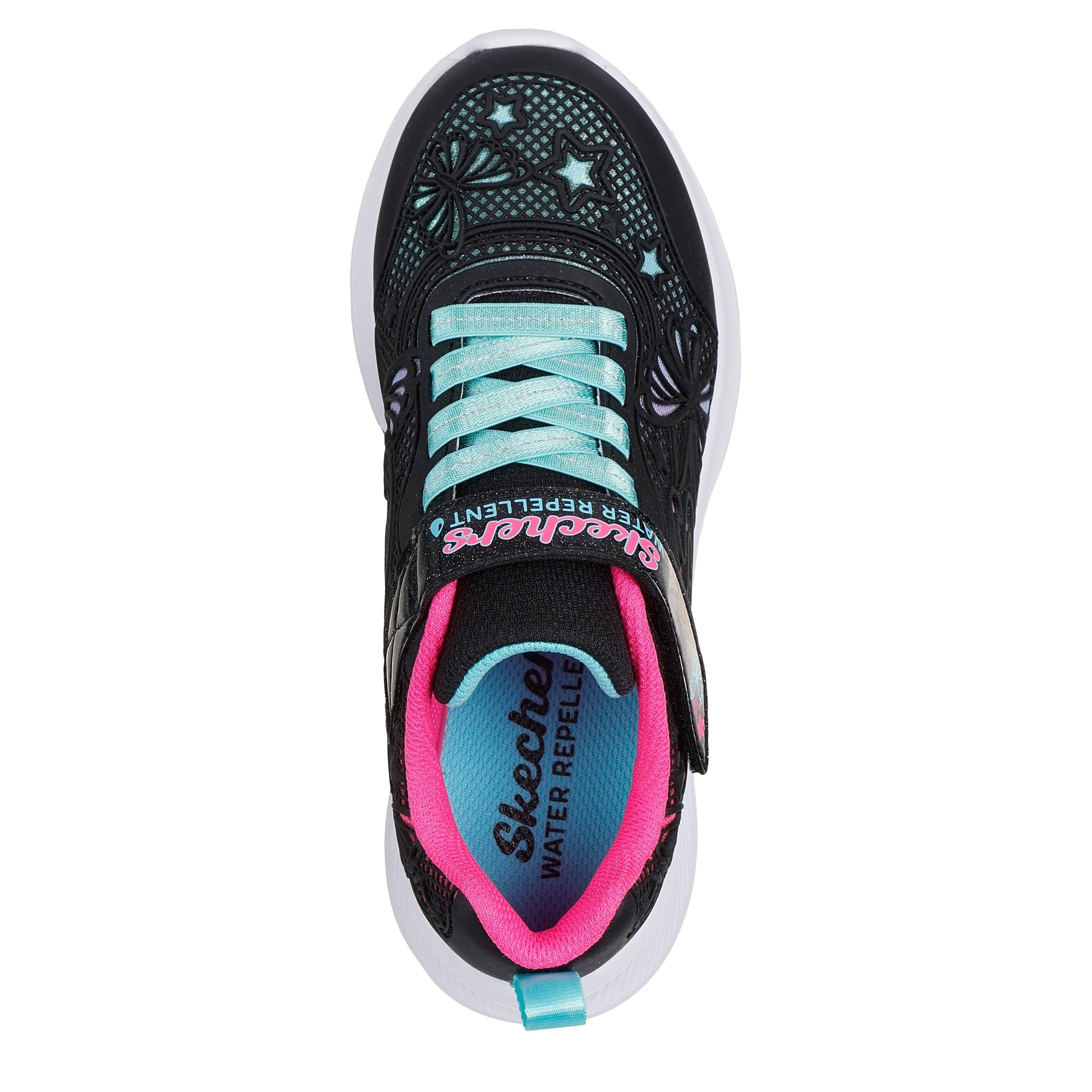 Black Multi - Skechers - Skechers Flower Theme Kpu Water Repellent Sn Low-Top Trainers Girls - 4