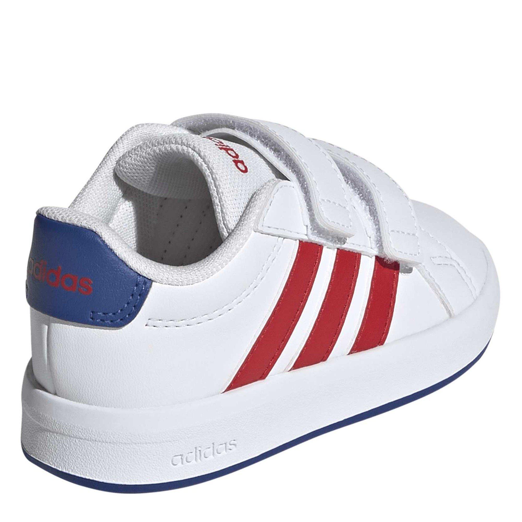 Wht/Blu/Scarlet - adidas - Adidas Gnd Court 3.0 In64 - 4