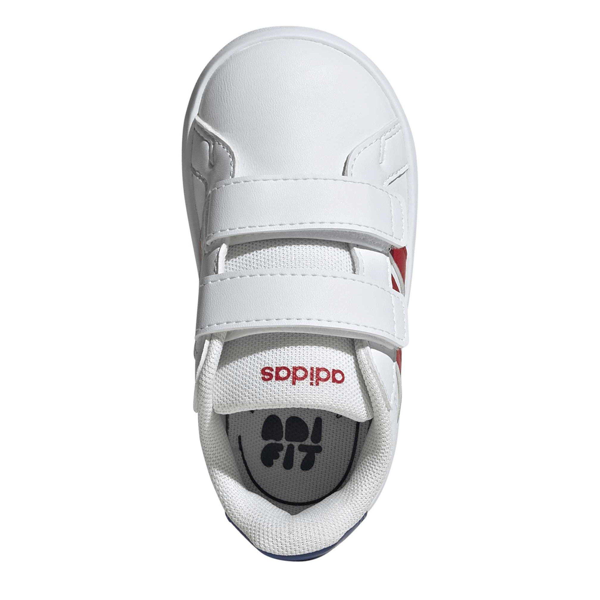 Wht/Blu/Scarlet - adidas - Adidas Gnd Court 3.0 In64 - 5